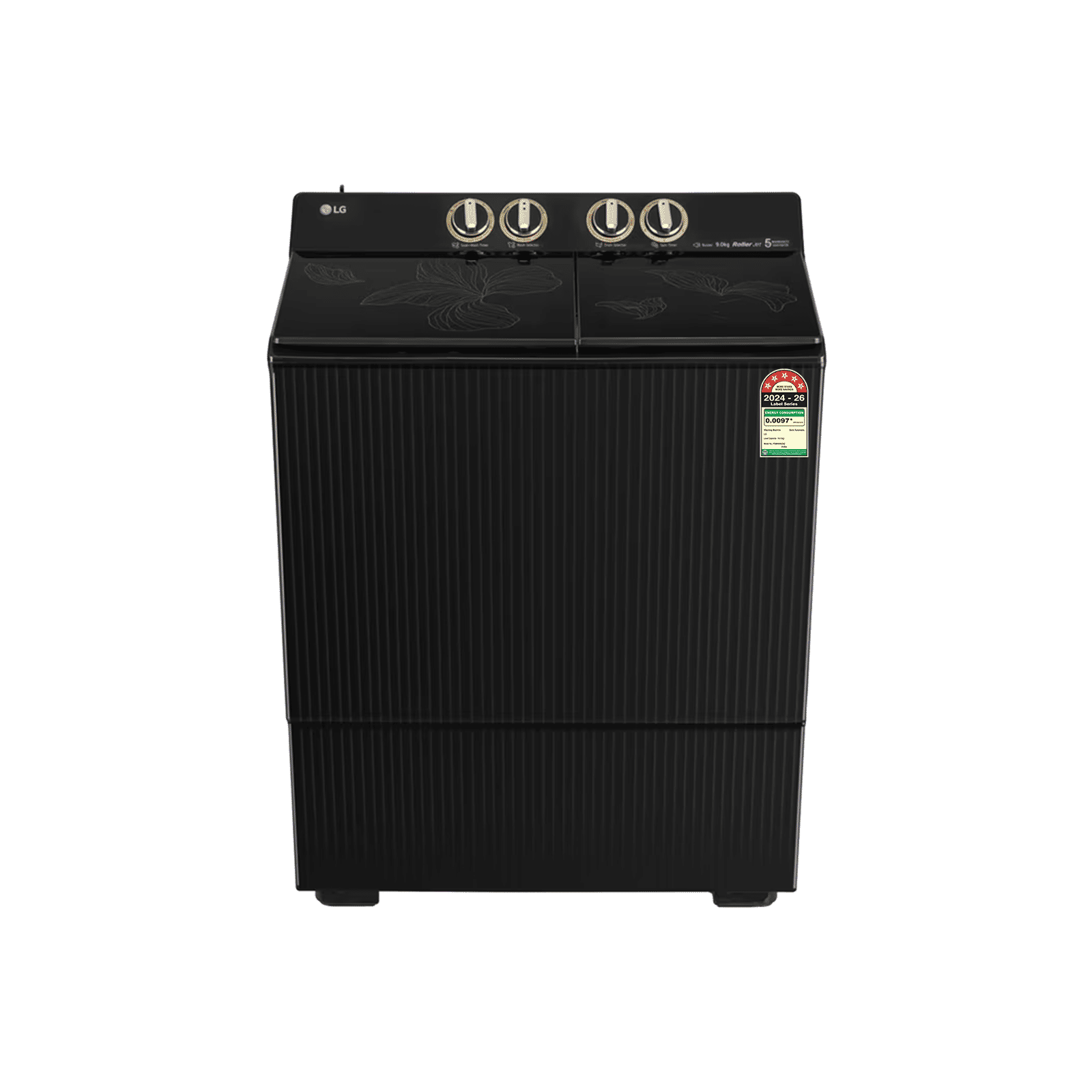 LG 9 kg 5 Star Semi Automatic Washing Machine with Wind Jet Dry+ Technology (Armstrong 2 (AX), PX900H9SO4Z, Onyx Black) LG 9 kg 5 Star Semi Automatic Washing Machine with Wind Jet Dry+ Technology (Armstrong 2 (AX), PX900H9SO4Z, Onyx Black)_1