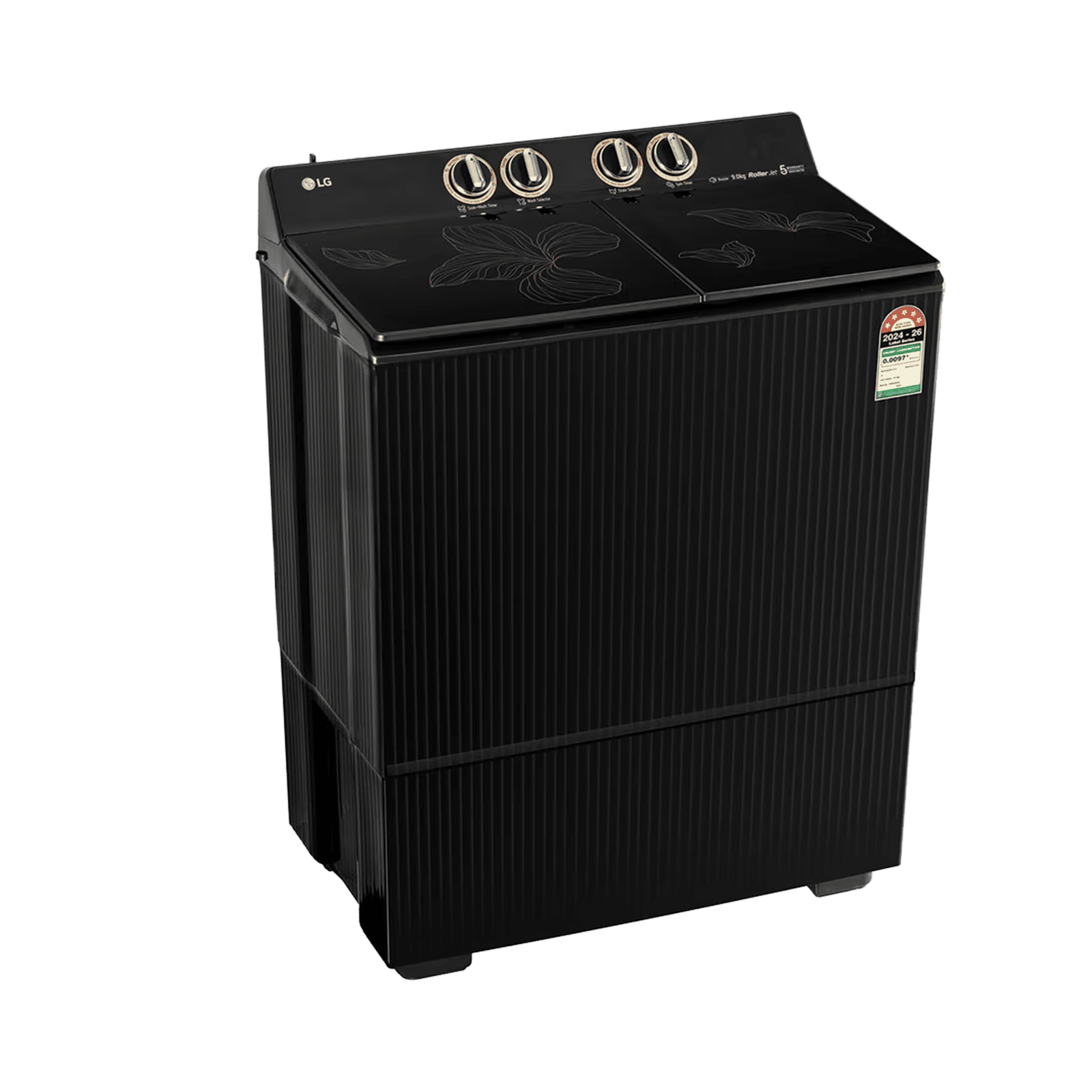 LG 9 kg 5 Star Semi Automatic Washing Machine with Wind Jet Dry+ Technology (Armstrong 2 (AX), PX900H9SO4Z, Onyx Black) LG 9 kg 5 Star Semi Automatic Washing Machine with Wind Jet Dry+ Technology (Armstrong 2 (AX), PX900H9SO4Z, Onyx Black)_3