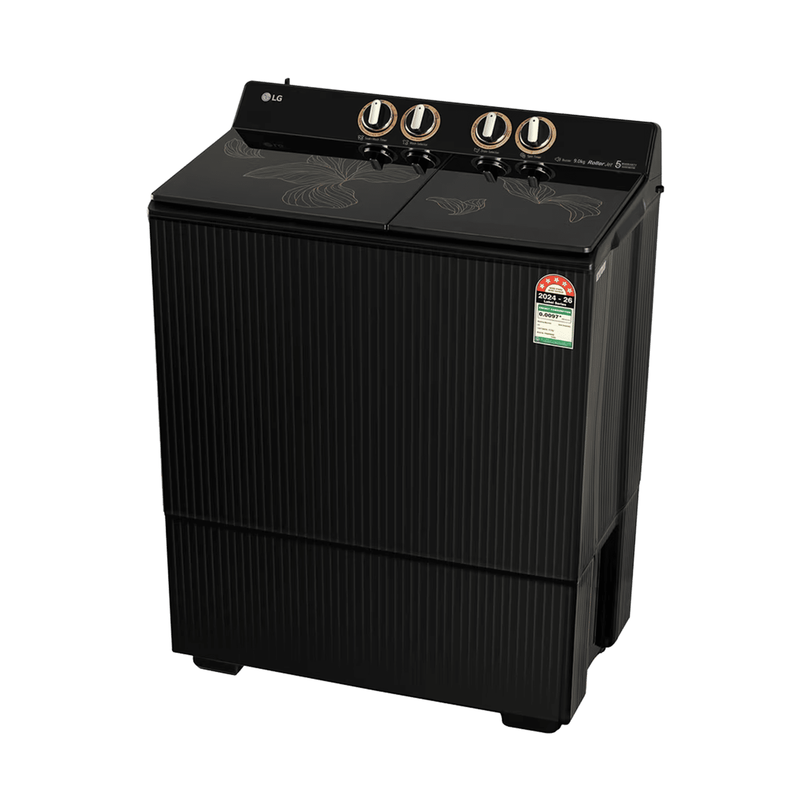 LG 9 kg 5 Star Semi Automatic Washing Machine with Wind Jet Dry+ Technology (Armstrong 2 (AX), PX900H9SO4Z, Onyx Black) LG 9 kg 5 Star Semi Automatic Washing Machine with Wind Jet Dry+ Technology (Armstrong 2 (AX), PX900H9SO4Z, Onyx Black)_4