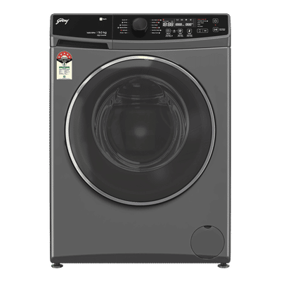 Godrej 9 kg 5 Star Fully Automatic Front Load Washing Machine (REGALIS, 52141601SD00536, Zero Pressure Technology, Matt Black)