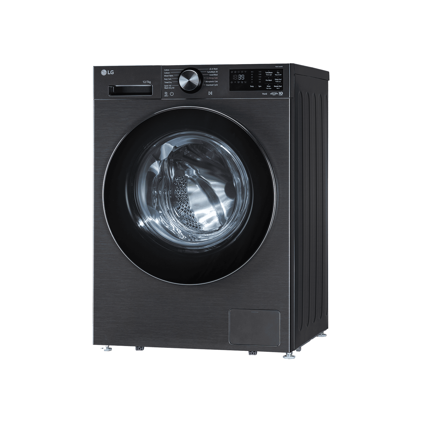 LG 12/7 kg Wi-Fi Inverter Fully Automatic Front Load Washing Machine (GVX, FDX1207N5B, Turbowash 360, Platinum Black) LG 12/7 kg Wi-Fi Inverter Fully Automatic Front Load Washing Machine (GVX, FDX1207N5B, Turbowash 360, Platinum Black)_3