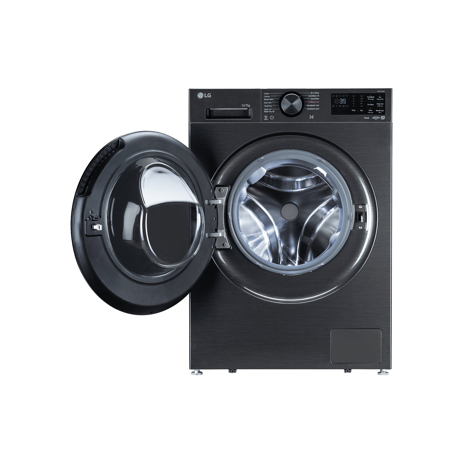 LG 12/7 kg Wi-Fi Inverter Fully Automatic Front Load Washing Machine (GVX, FDX1207N5B, Turbowash 360, Platinum Black) LG 12/7 kg Wi-Fi Inverter Fully Automatic Front Load Washing Machine (GVX, FDX1207N5B, Turbowash 360, Platinum Black)_4