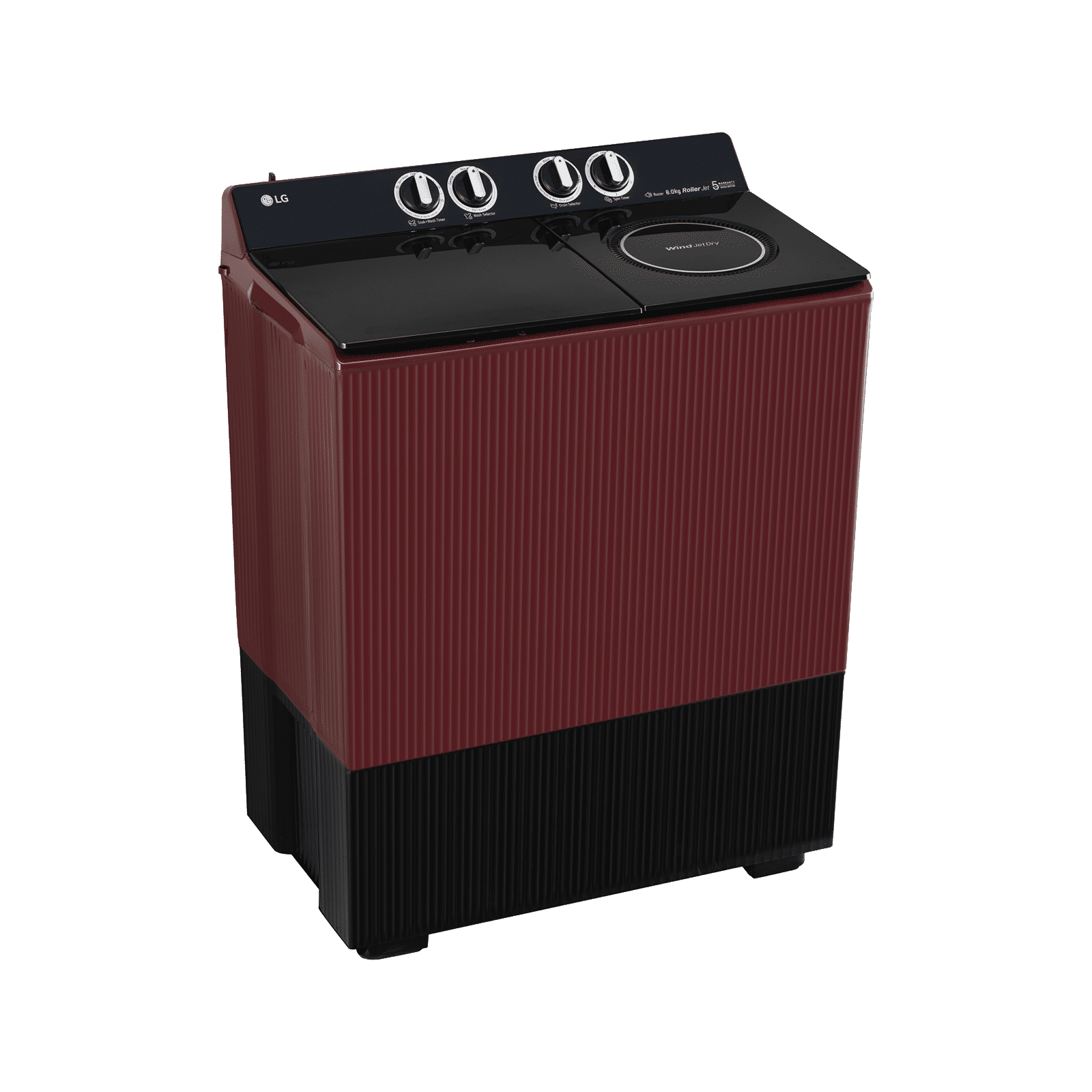 LG 8 kg 5 Star Semi Automatic Washing Machine with Wind Jet Dry (Omega (AX), PX800O3SD2Z, Burgundy) LG 8 kg 5 Star Semi Automatic Washing Machine with Wind Jet Dry (Omega (AX), PX800O3SD2Z, Burgundy)_3