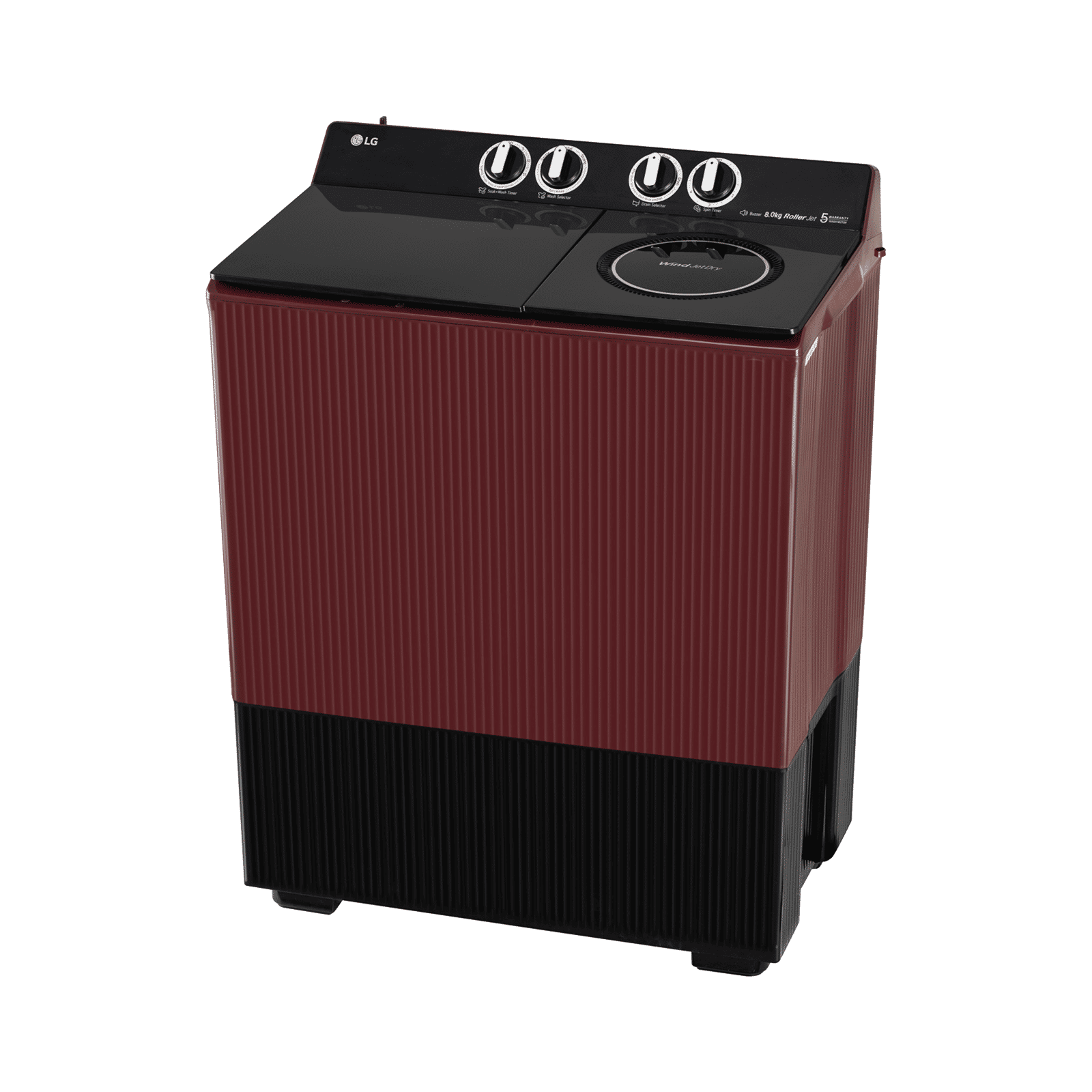 LG 8 kg 5 Star Semi Automatic Washing Machine with Wind Jet Dry (Omega (AX), PX800O3SD2Z, Burgundy) LG 8 kg 5 Star Semi Automatic Washing Machine with Wind Jet Dry (Omega (AX), PX800O3SD2Z, Burgundy)_4