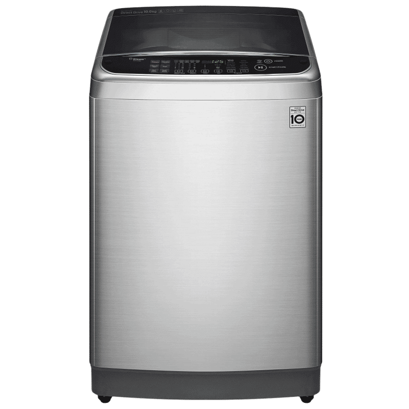 LG 10 kg Inverter Fully Automatic Top Load Washing Machine (T1084WFES5A.ASSPEIL, In-Built Heater, Stainless Steel)_1