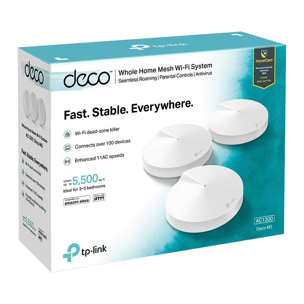 Tp-Link Dual Band Whole Home Mesh Wi-Fi System (Deco M5, White) Tp-Link Dual Band Whole Home Mesh Wi-Fi System (Deco M5, White)_6