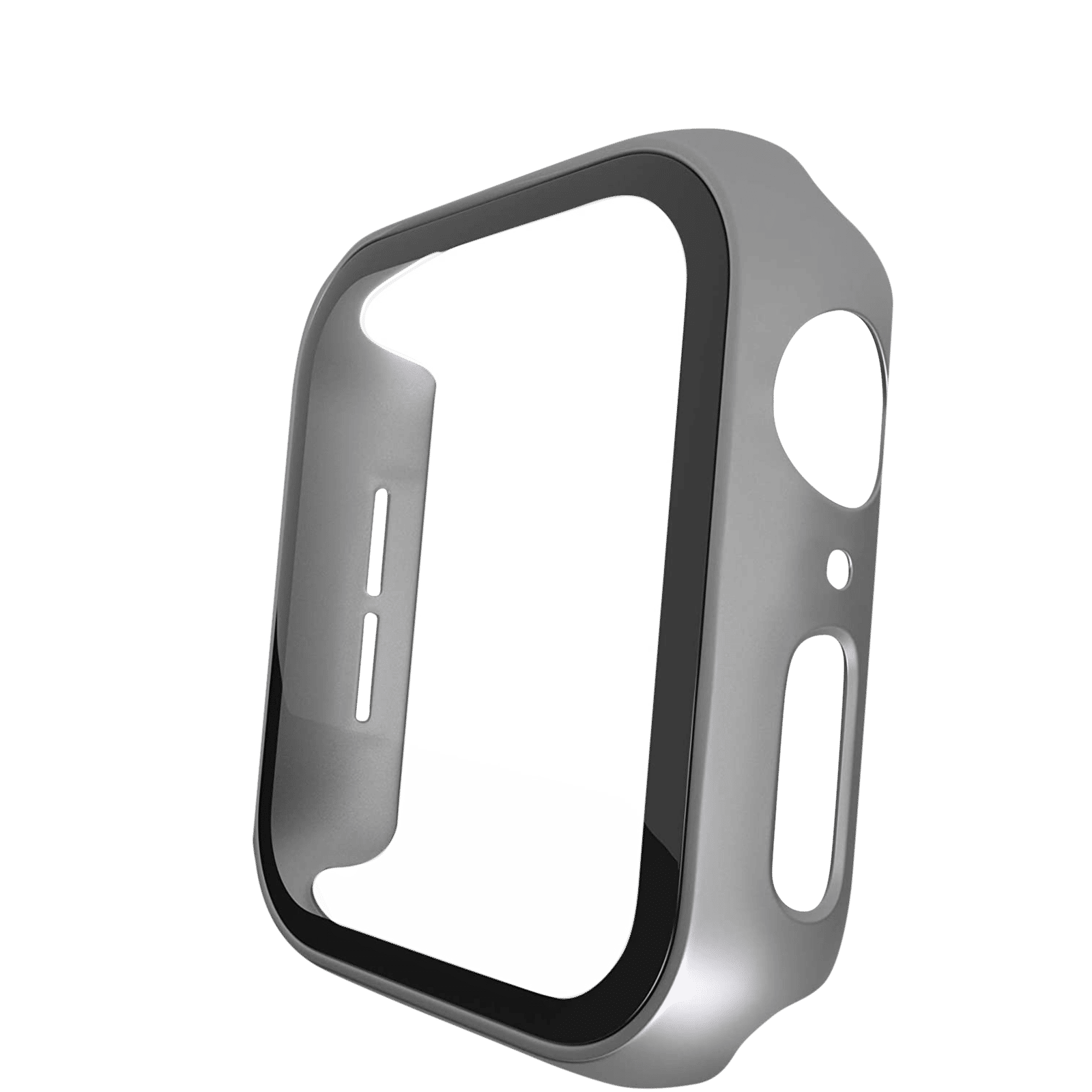 Hyphen DEFENDR TPU Bumper Case for Apple Watch Series SE, 4, 5 & 6 (40mm) (Touch Sensitive Tempered Glass, Silver)_4