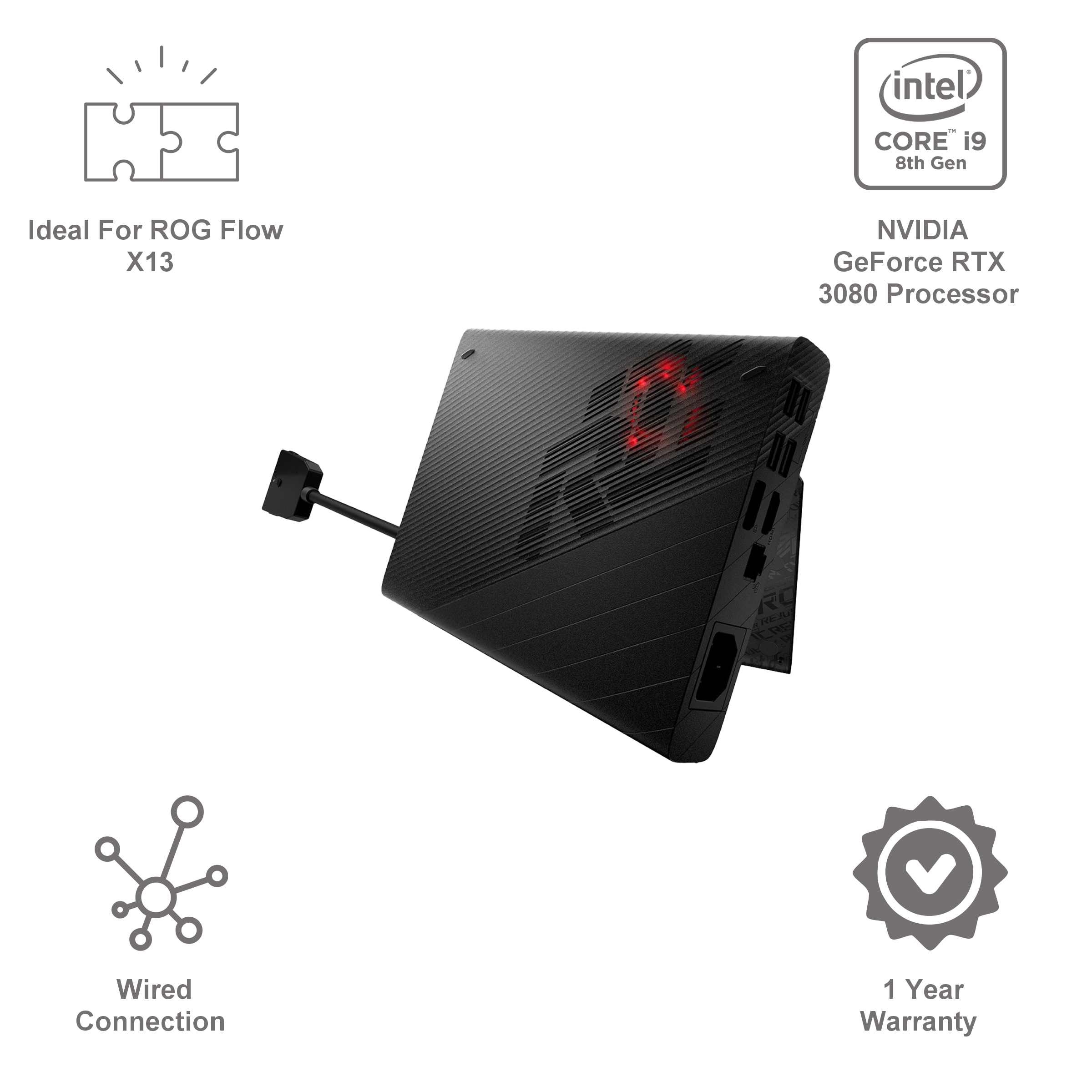 ASUS ROG XG Mobile Graphic Card For ROG Flow X13 (Custom Vapor Chamber, 90NR04H0-P20220, Black)_8
