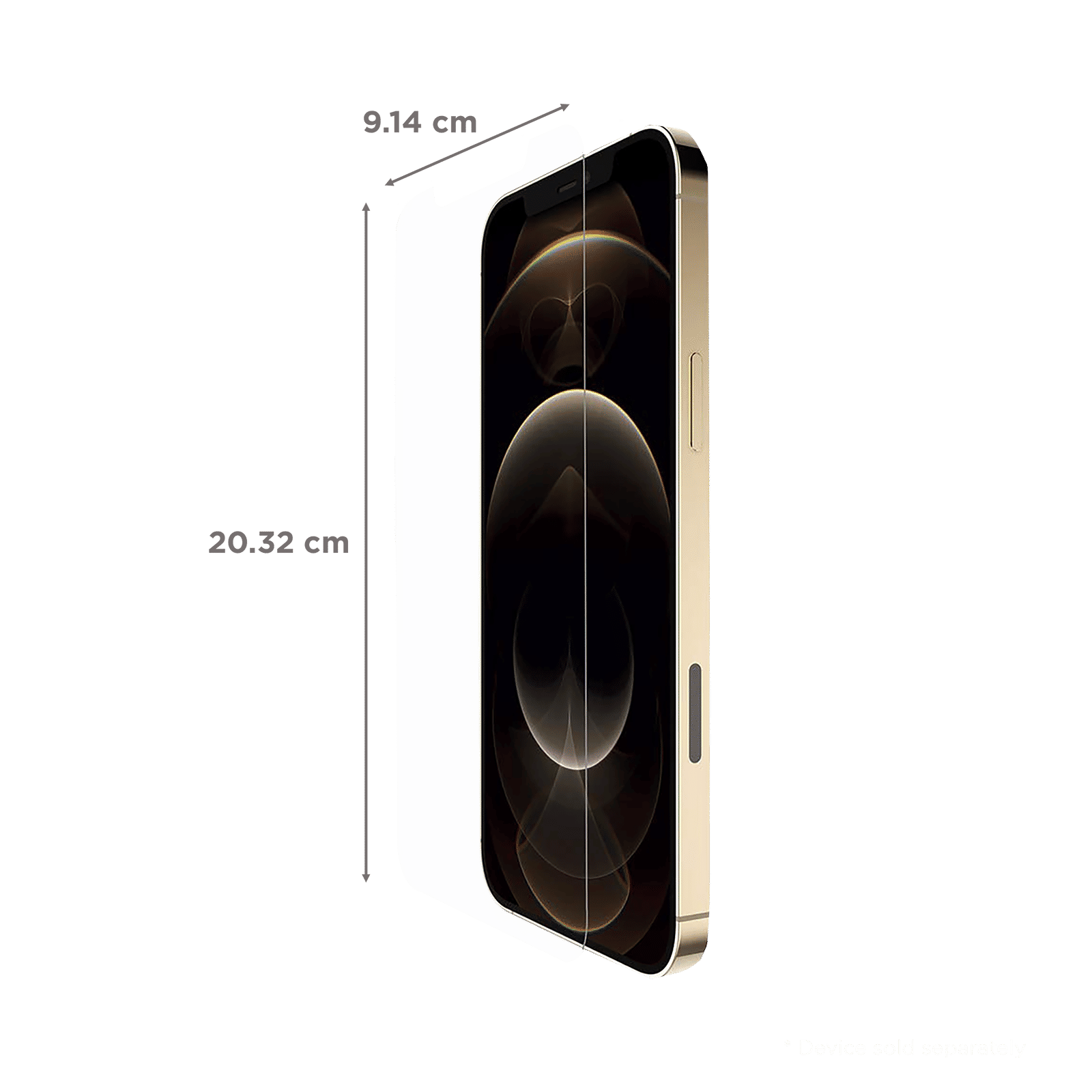 belkin Tempered Glass for Apple iPhone 12 Pro Max (Anti Microbial Coating)_2