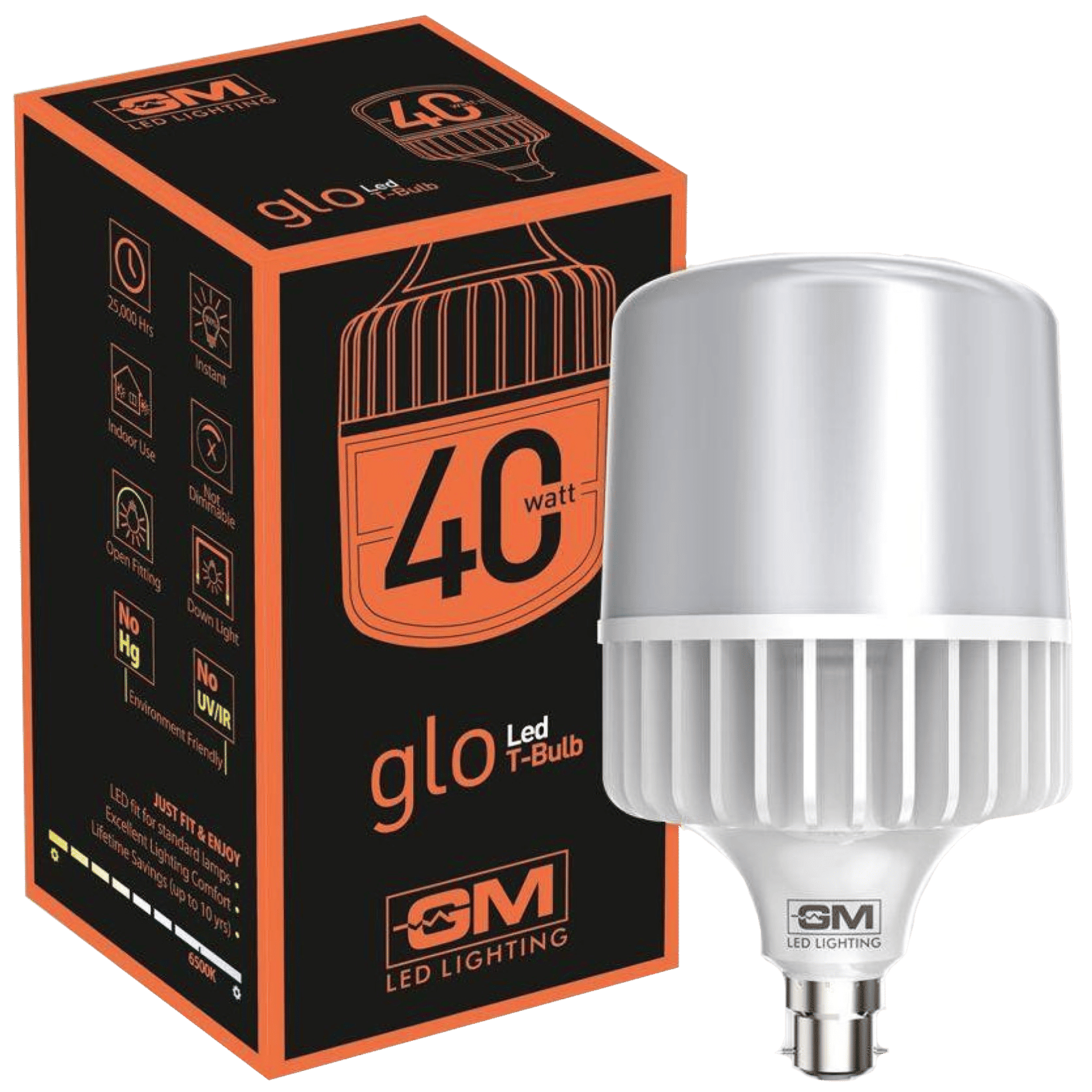 GM GLO 40 Watts Electric Powered LED Bulb (4000 Lumens, GBT-40-6.5K, White) GM GLO 40 Watts Electric Powered LED Bulb (4000 Lumens, GBT-40-6.5K, White)_6