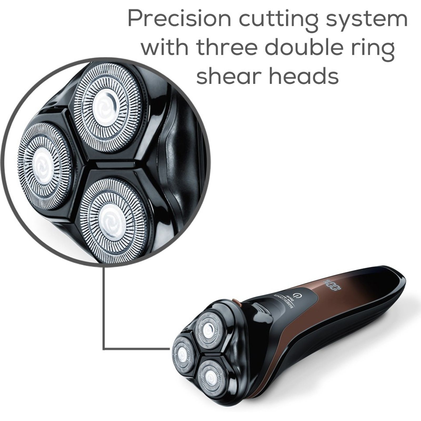 beurer HR 8000 Rechargeable Cordless Dry Shaver for Beard for Men (60mins Runtime, Fast Charging, Black) beurer HR 8000 Rechargeable Cordless Dry Shaver for Beard for Men (60mins Runtime, Fast Charging, Black)_6