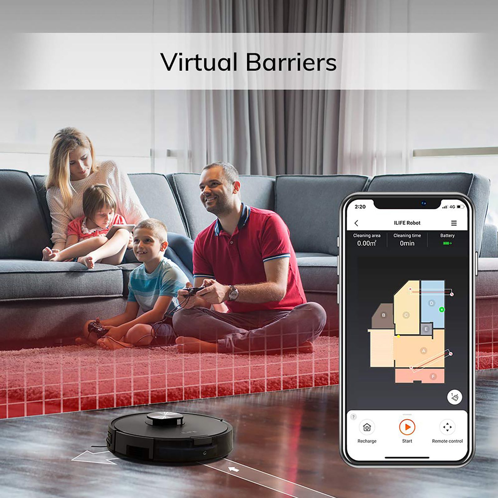 ILIFE Robotic Vacuum Cleaner (A10S, Black) ILIFE Robotic Vacuum Cleaner (A10S, Black)_6