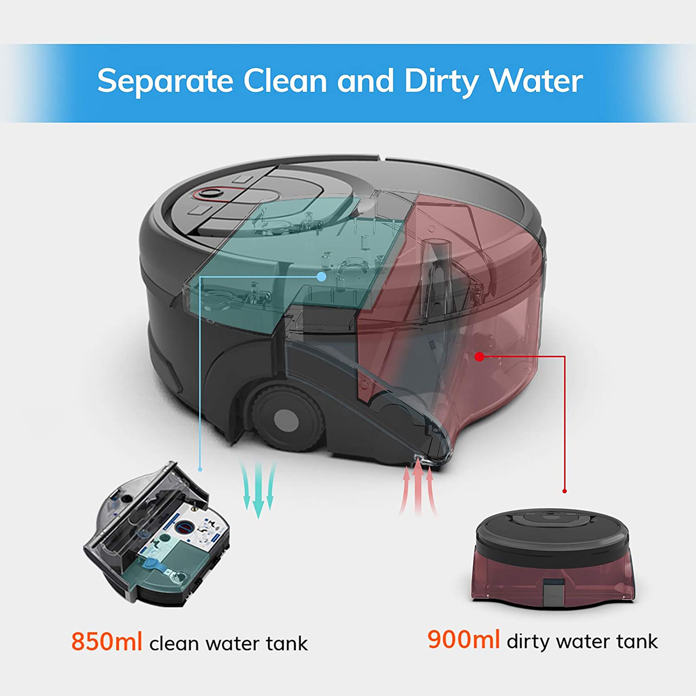ILIFE Robotic Vacuum Cleaner (W450, Black) ILIFE Robotic Vacuum Cleaner (W450, Black)_9