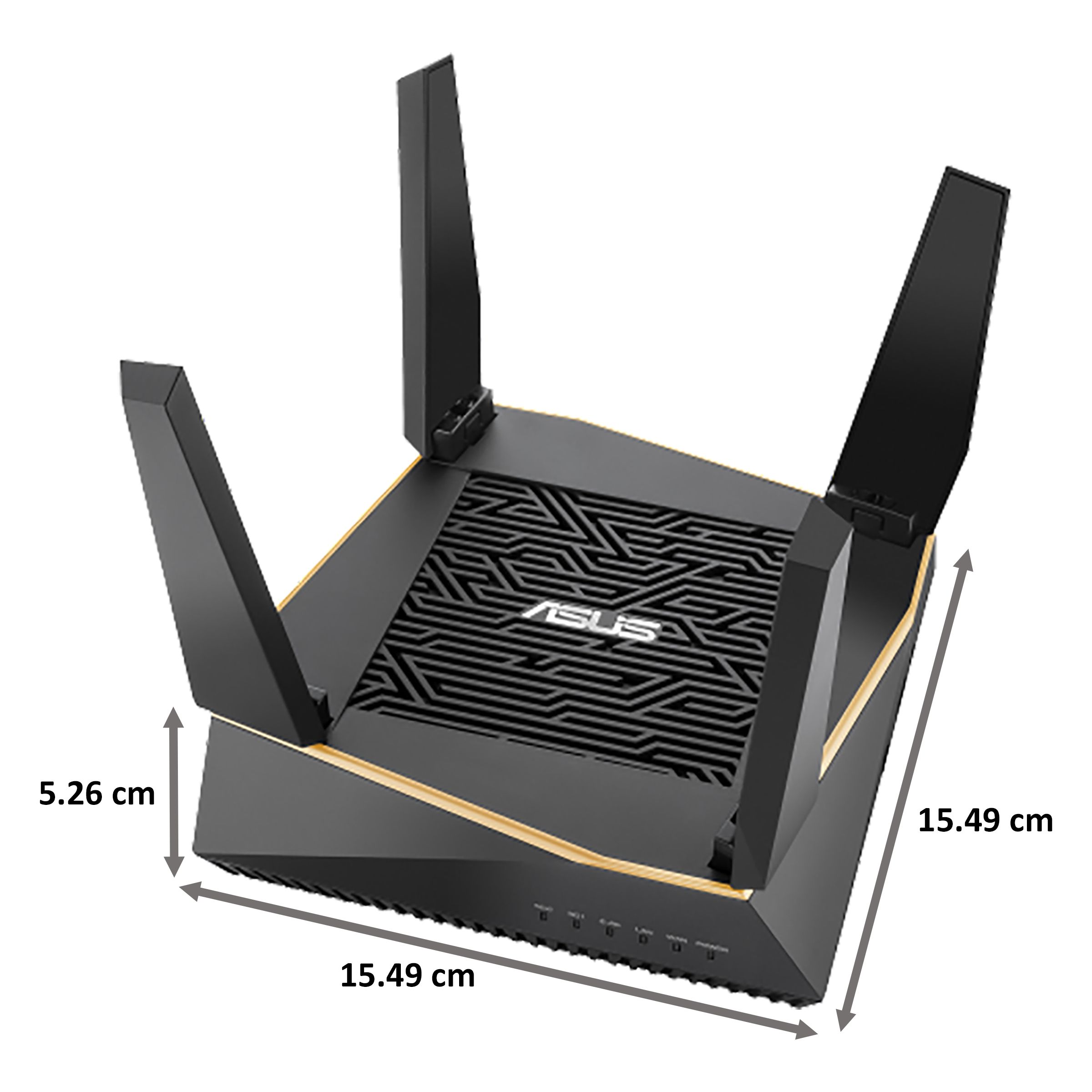 ASUS Triple Band 4804 Mbps Wi-Fi Gaming Router (4 Antennas, 4 LAN Ports, Ai Protection Pro, RT-AX92U, Black)_2