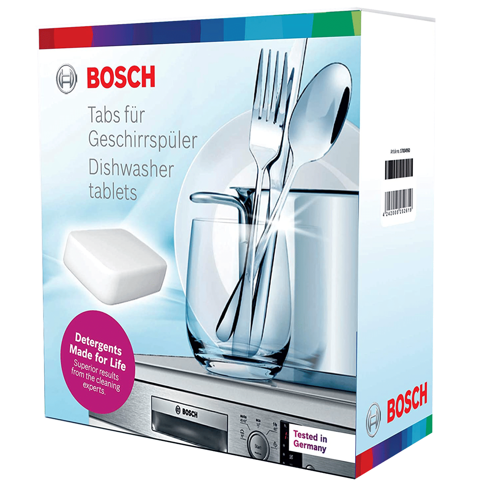 BOSCH Tablets For Dishwasher (5-in-1 Power Clean Formula, 17004950, White) BOSCH Tablets For Dishwasher (5-in-1 Power Clean Formula, 17004950, White)_1