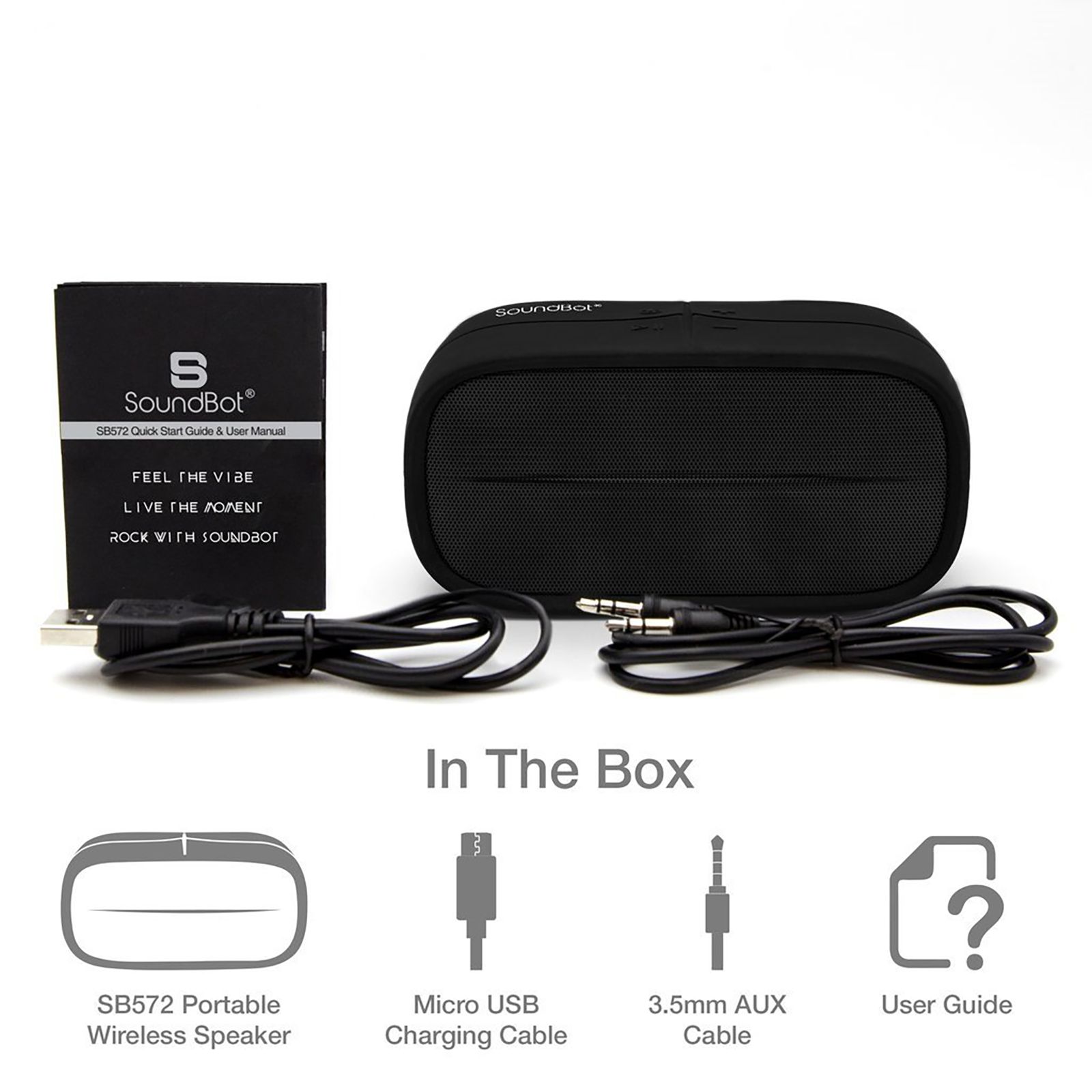 SoundBot SB572 3W Portable Bluetooth Speaker (HD Sound, 5.1 Channel, Black) SoundBot SB572 3W Portable Bluetooth Speaker (HD Sound, 5.1 Channel, Black)_4