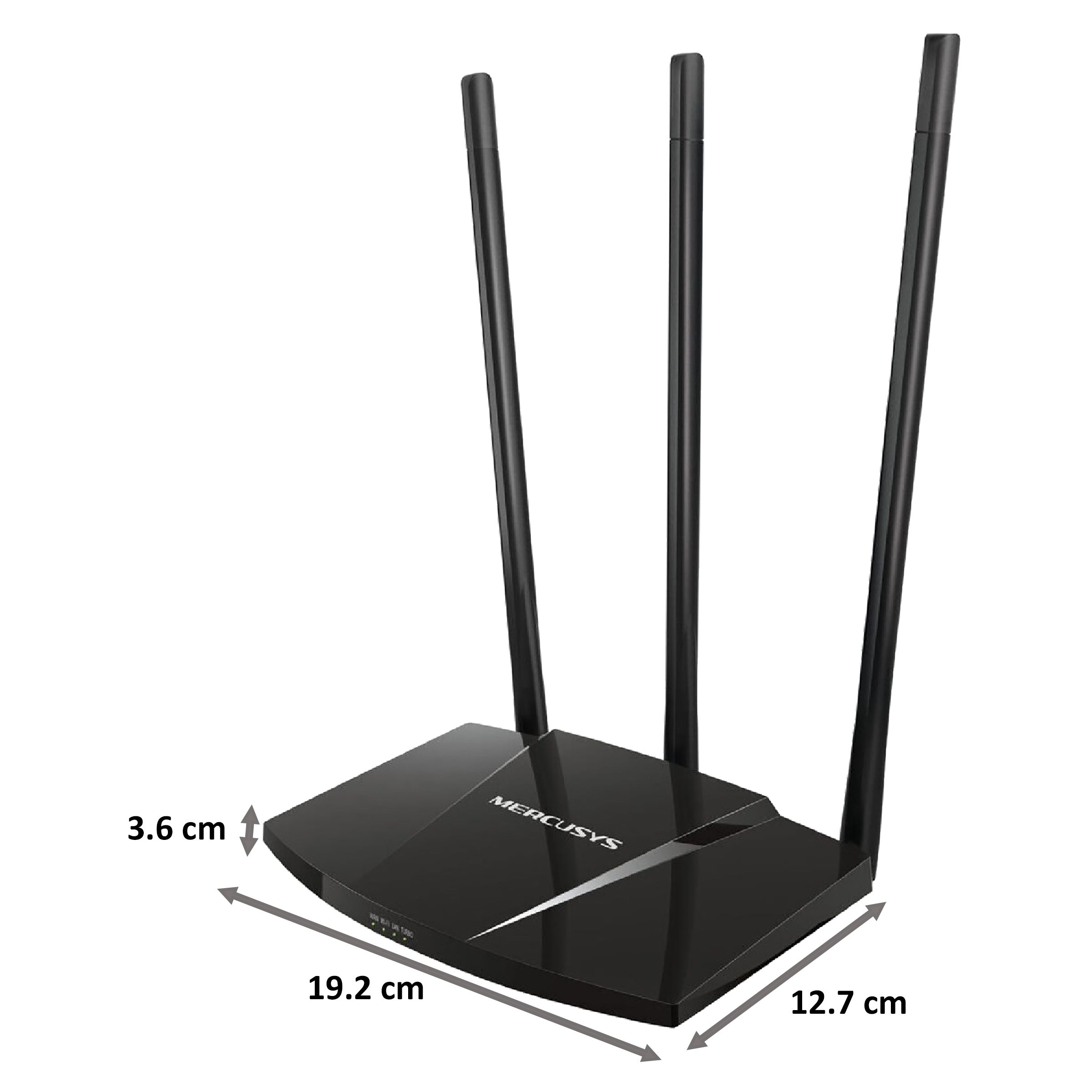 MERCUSYS MW330HP-M Single Band WiFi 4 Router (3 Antennas, 3 LAN Ports, SU-MIMO, Black)_2