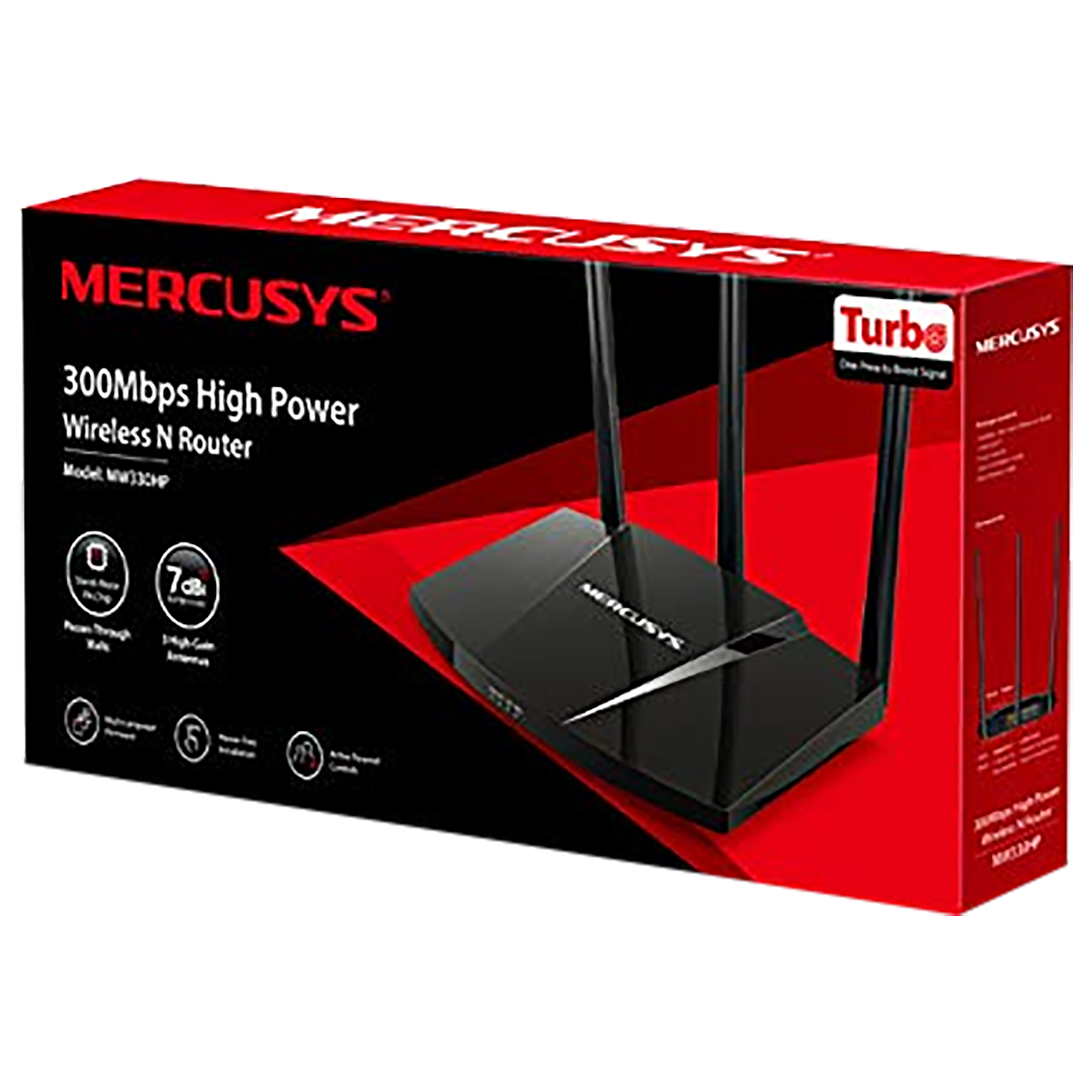MERCUSYS MW330HP-M Single Band WiFi 4 Router (3 Antennas, 3 LAN Ports, SU-MIMO, Black)_6