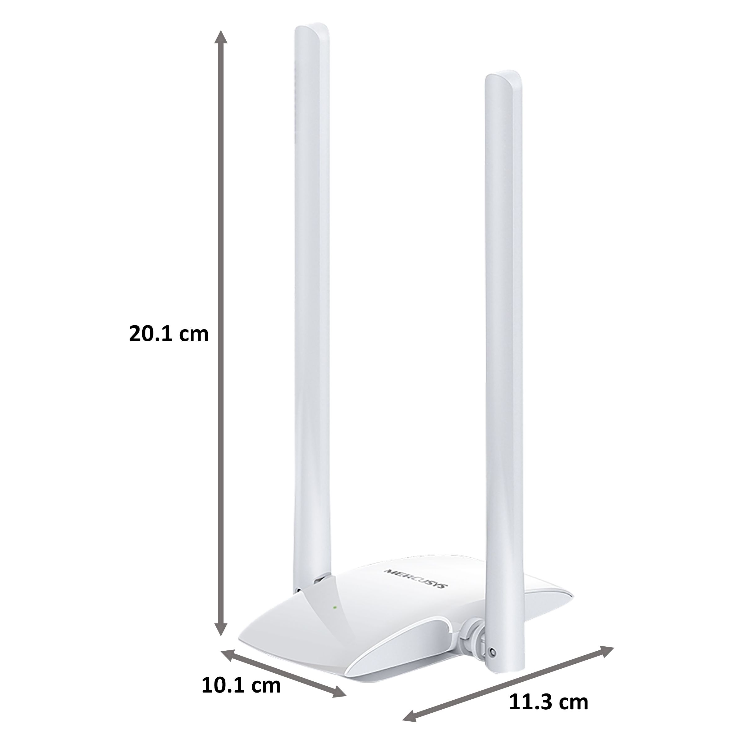 MERCUSYS MW300UH Single Band Wi-Fi Range Extender (Upto 300 Mbps, Wi-Fi 4, 2 Antennas, White)_2