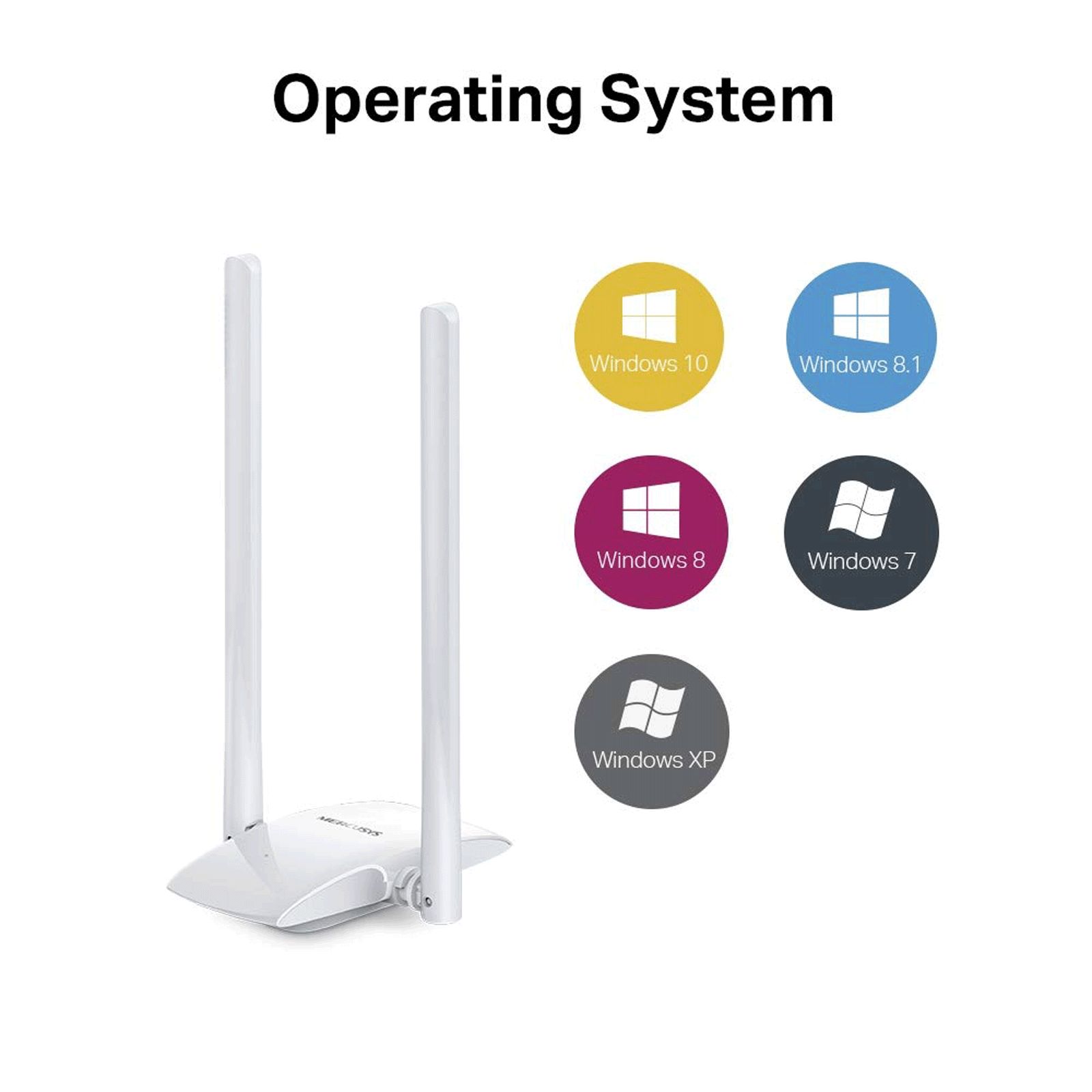 MERCUSYS MW300UH Single Band Wi-Fi Range Extender (Upto 300 Mbps, Wi-Fi 4, 2 Antennas, White)_5