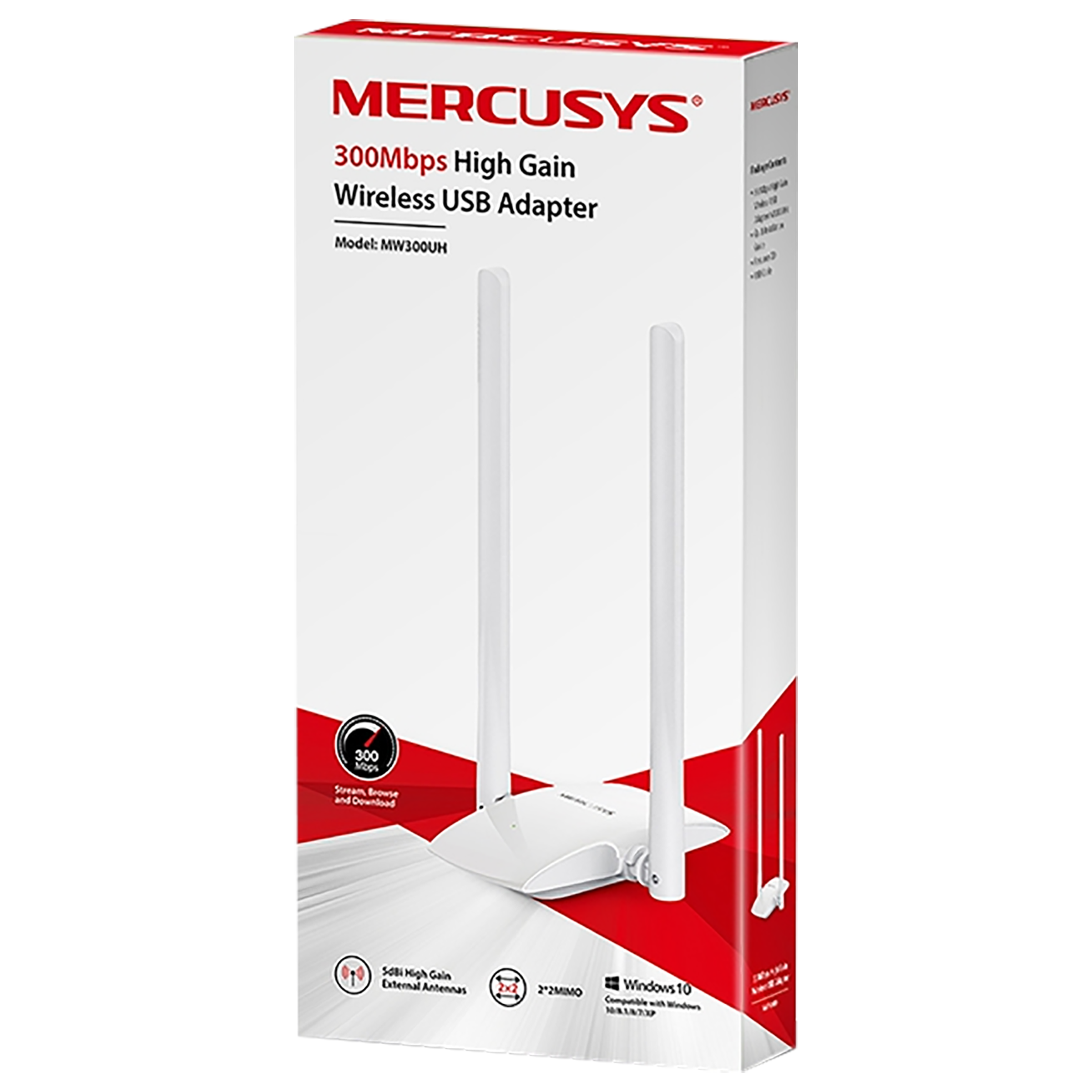 MERCUSYS MW300UH Single Band Wi-Fi Range Extender (Upto 300 Mbps, Wi-Fi 4, 2 Antennas, White)_6