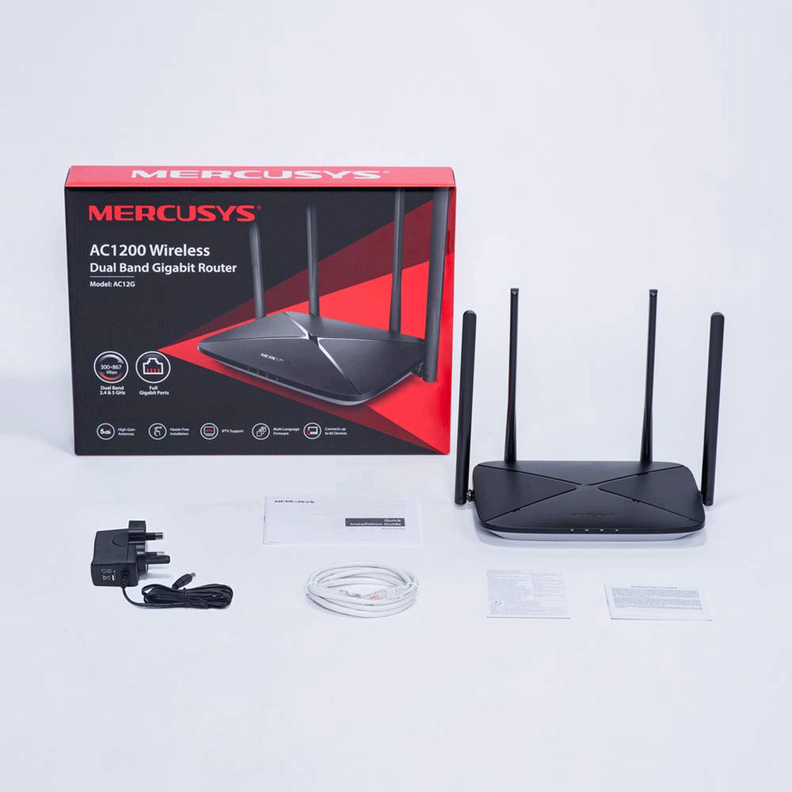 MERCUSYS AC Dual Band Wi-Fi 5 Router (4 Antennas, 3 LAN Ports, SU-MIMO, MU-MIMO, Black)_6