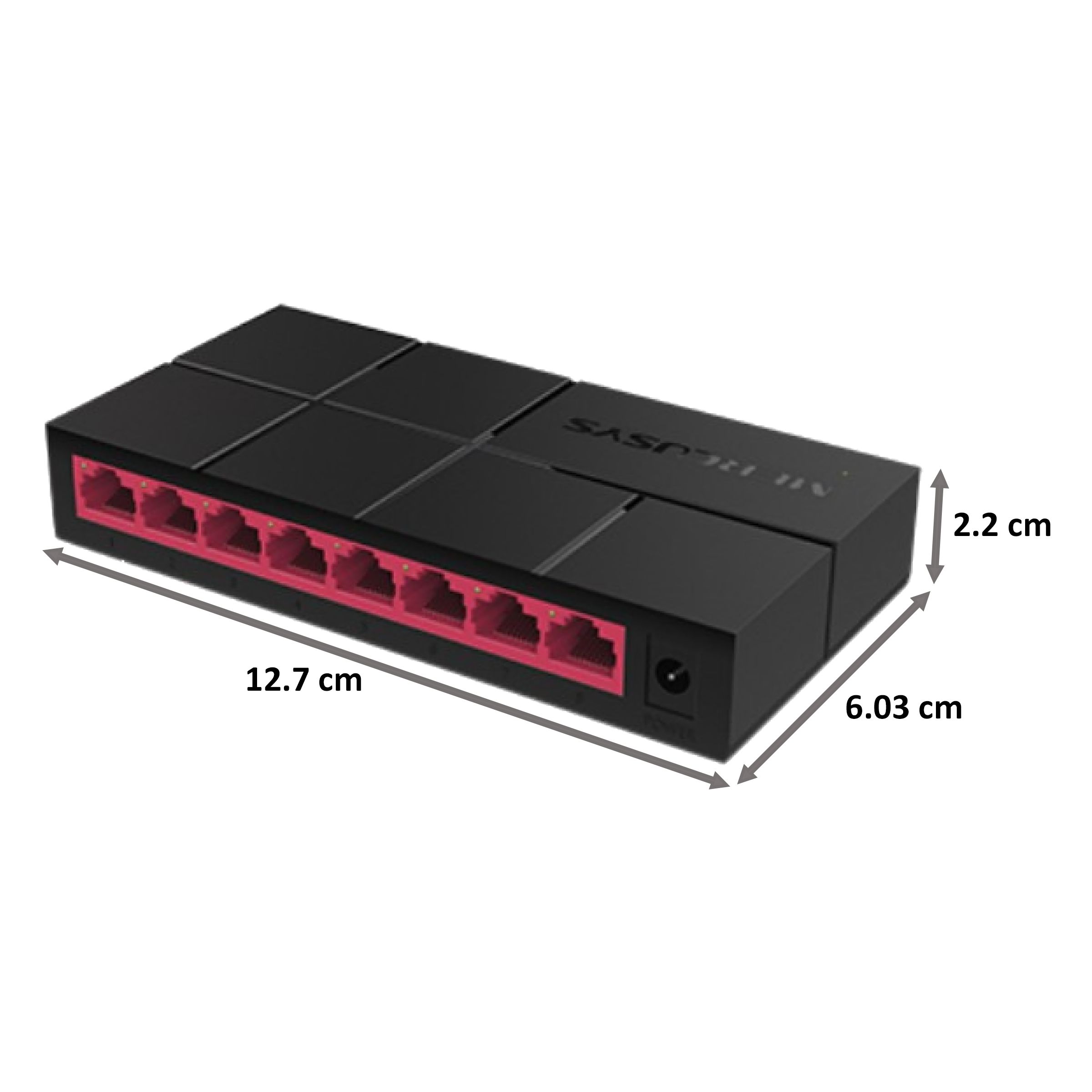 MERCUSYS 8 Ports Switch/Plug (Green Ethernet Technology, MS108G, Black)_2