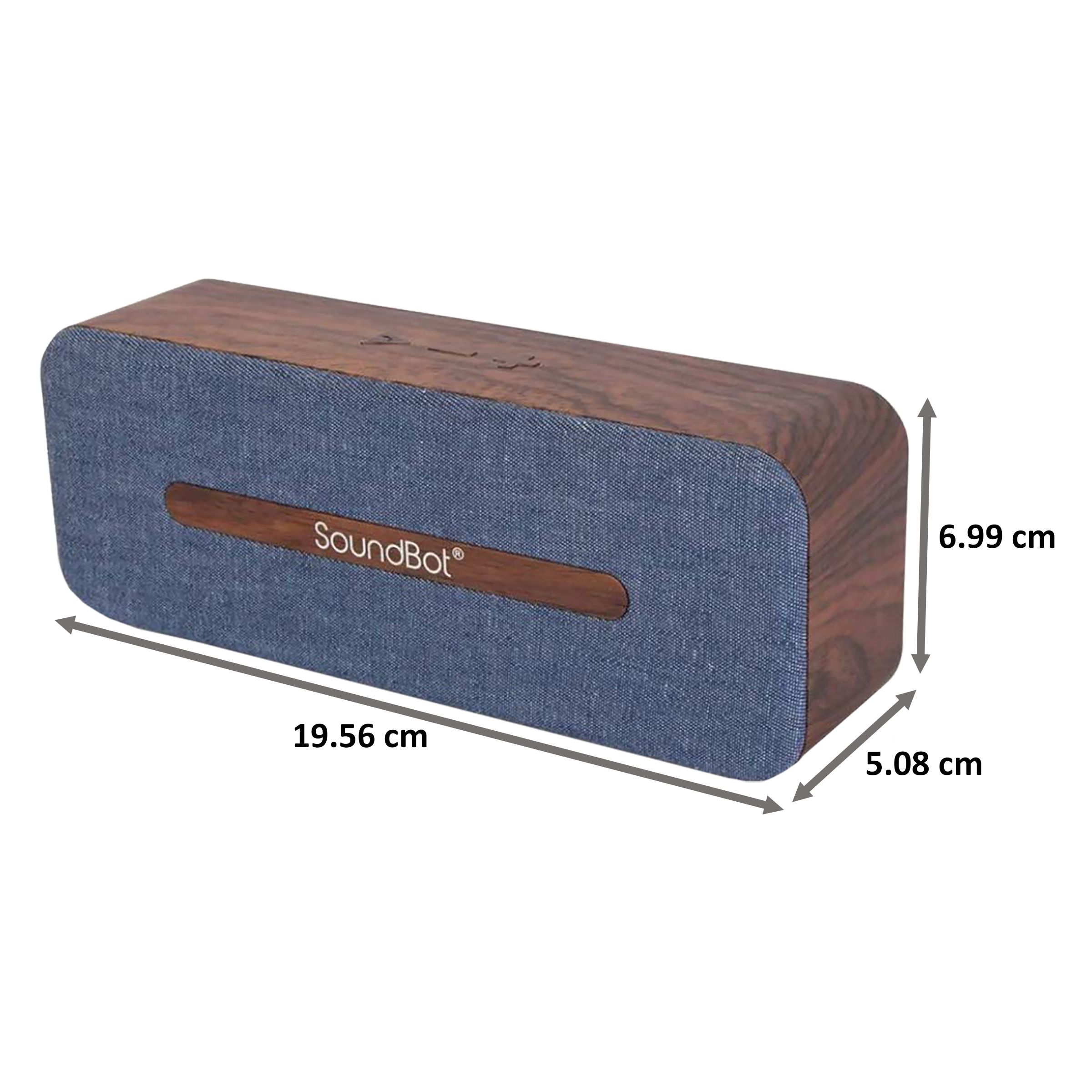 SoundBot 6W Portable Bluetooth Speaker (Water Resistant, Crystal Clear HD Sound, Mono Channel, Blue) SoundBot 6W Portable Bluetooth Speaker (Water Resistant, Crystal Clear HD Sound, Mono Channel, Blue)_2