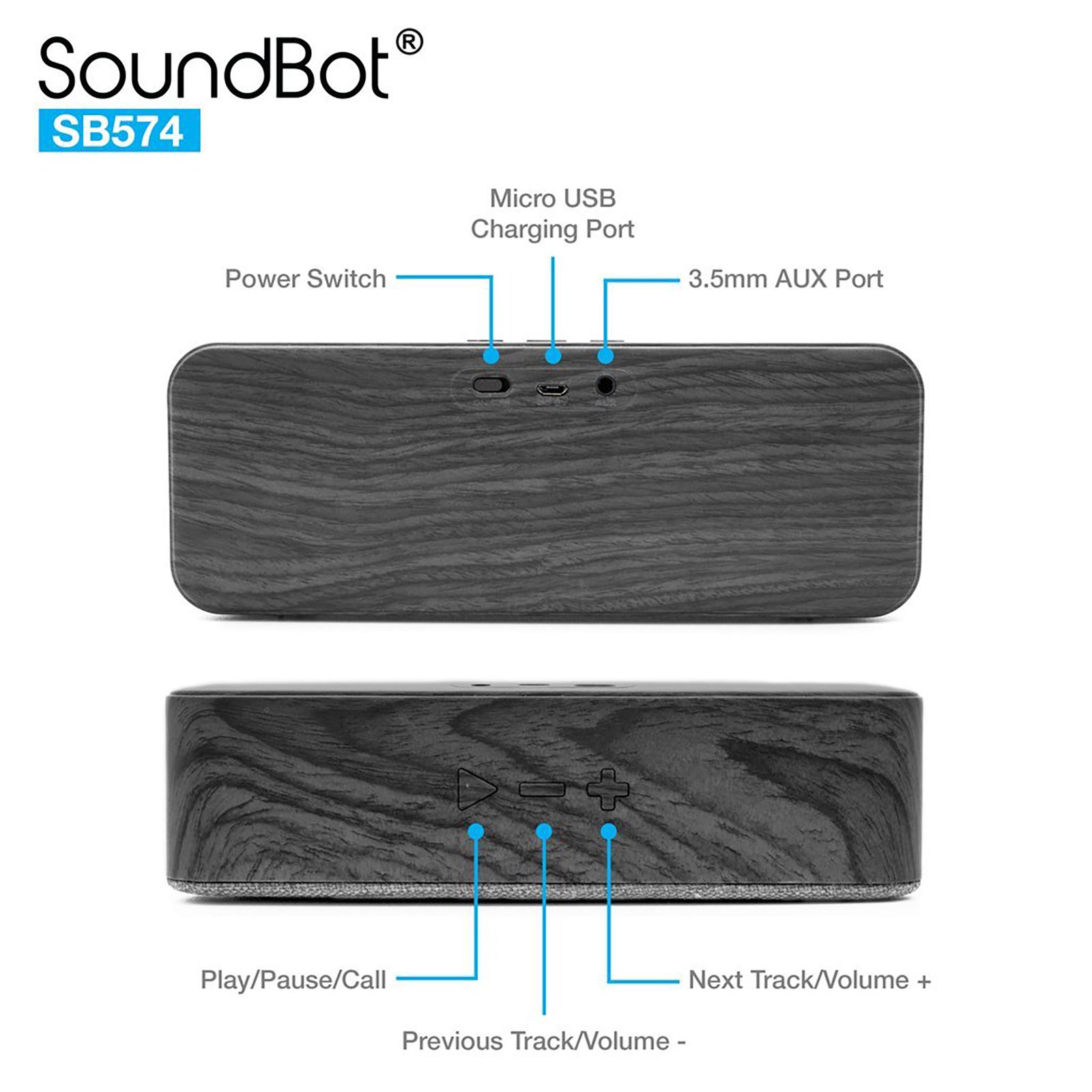 SoundBot 6W Portable Bluetooth Speaker (Water Resistant, Crystal Clear HD Sound, Mono Channel, Blue) SoundBot 6W Portable Bluetooth Speaker (Water Resistant, Crystal Clear HD Sound, Mono Channel, Blue)_7