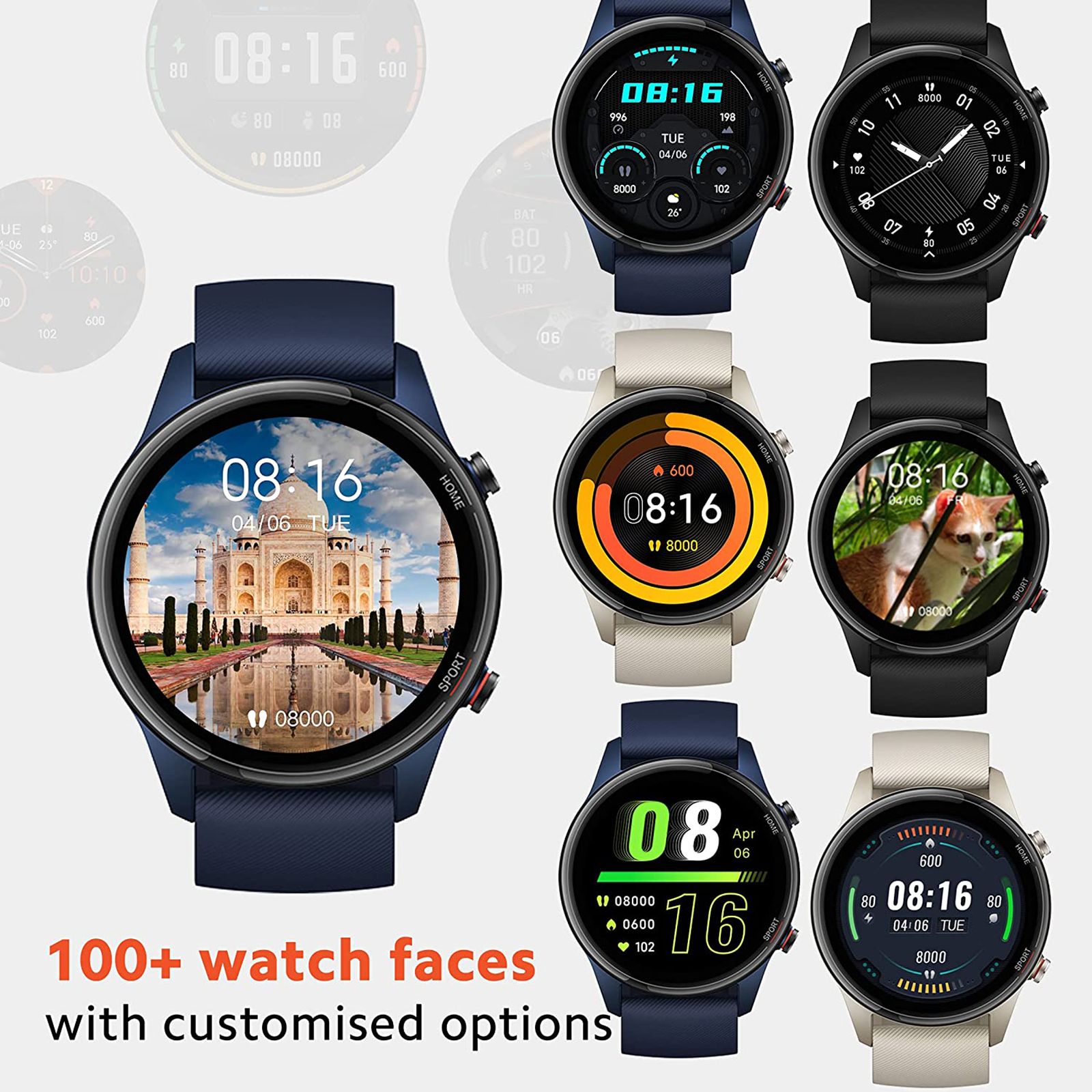 Xiaomi Revolve Active Smartwatch (GPS, 35.33mm) (Alexa Built-In, BHR4585IN, Black/Blue, Sport Band) Xiaomi Revolve Active Smartwatch (GPS, 35.33mm) (Alexa Built-In, BHR4585IN, Black/Blue, Sport Band)_4