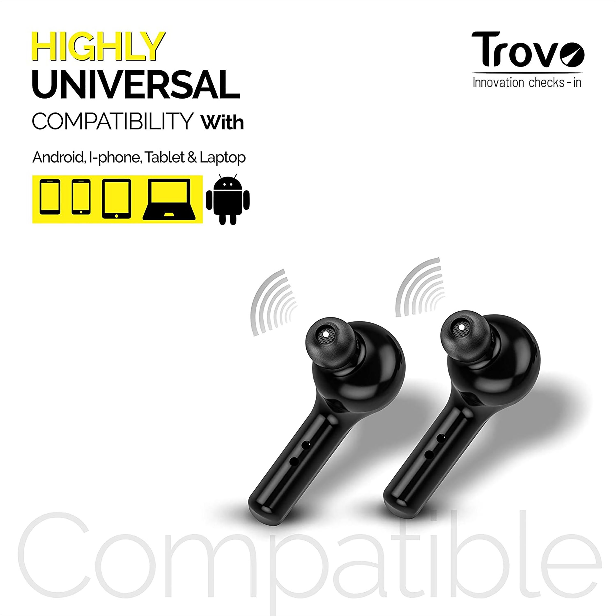 Trovo REP-35 TWS Earbuds with Noise Isolation (Waterproof, Google Assistant Enabled, Black) Trovo REP-35 TWS Earbuds with Noise Isolation (Waterproof, Google Assistant Enabled, Black)_7