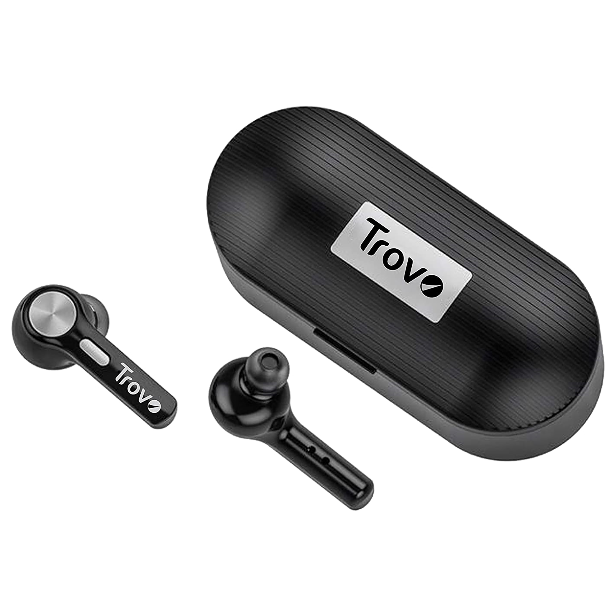 Trovo REP-35 TWS Earbuds with Noise Isolation (Waterproof, Google Assistant Enabled, Black) Trovo REP-35 TWS Earbuds with Noise Isolation (Waterproof, Google Assistant Enabled, Black)_1