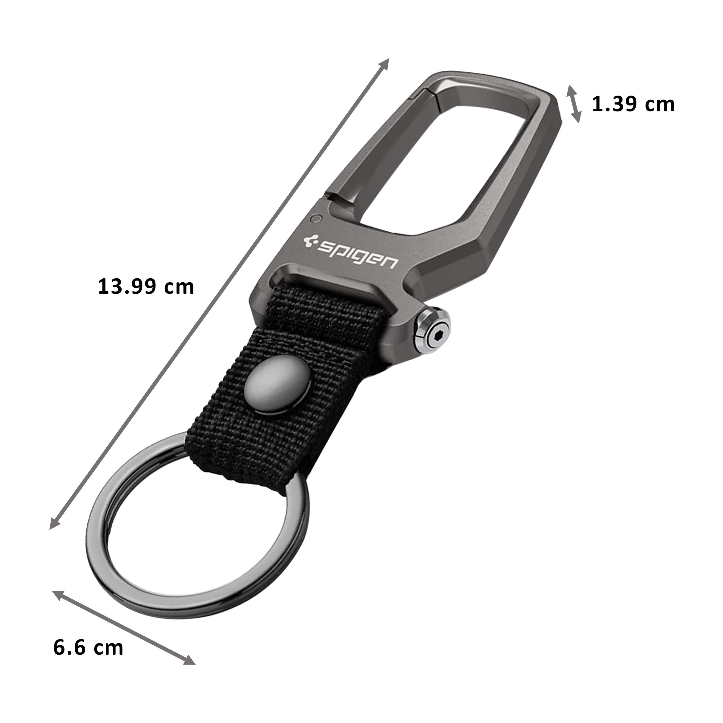 spigen Carabiner Key Ring (Bottle-Opener, AHP01869, Black) spigen Carabiner Key Ring (Bottle-Opener, AHP01869, Black)_2