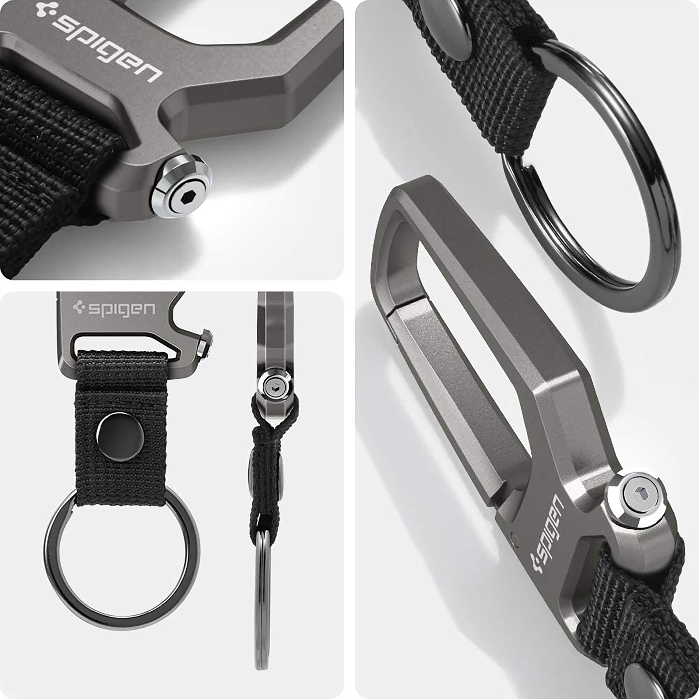 spigen Carabiner Key Ring (Bottle-Opener, AHP01869, Black) spigen Carabiner Key Ring (Bottle-Opener, AHP01869, Black)_9