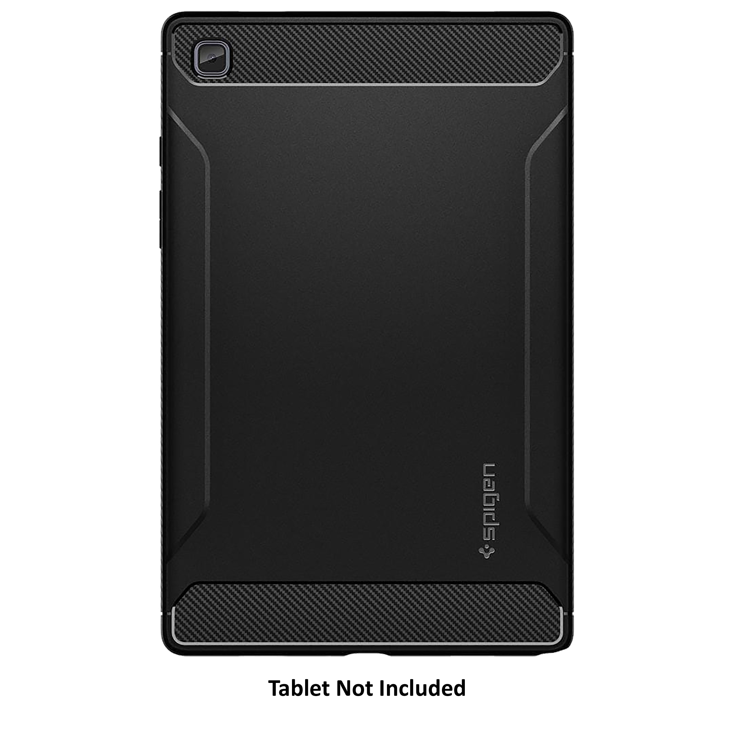 spigen Rugged Armor TPU Back Cover for SAMSUNG Galaxy Tab A7 (Wireless Charging Compatible, Matte Black)_3
