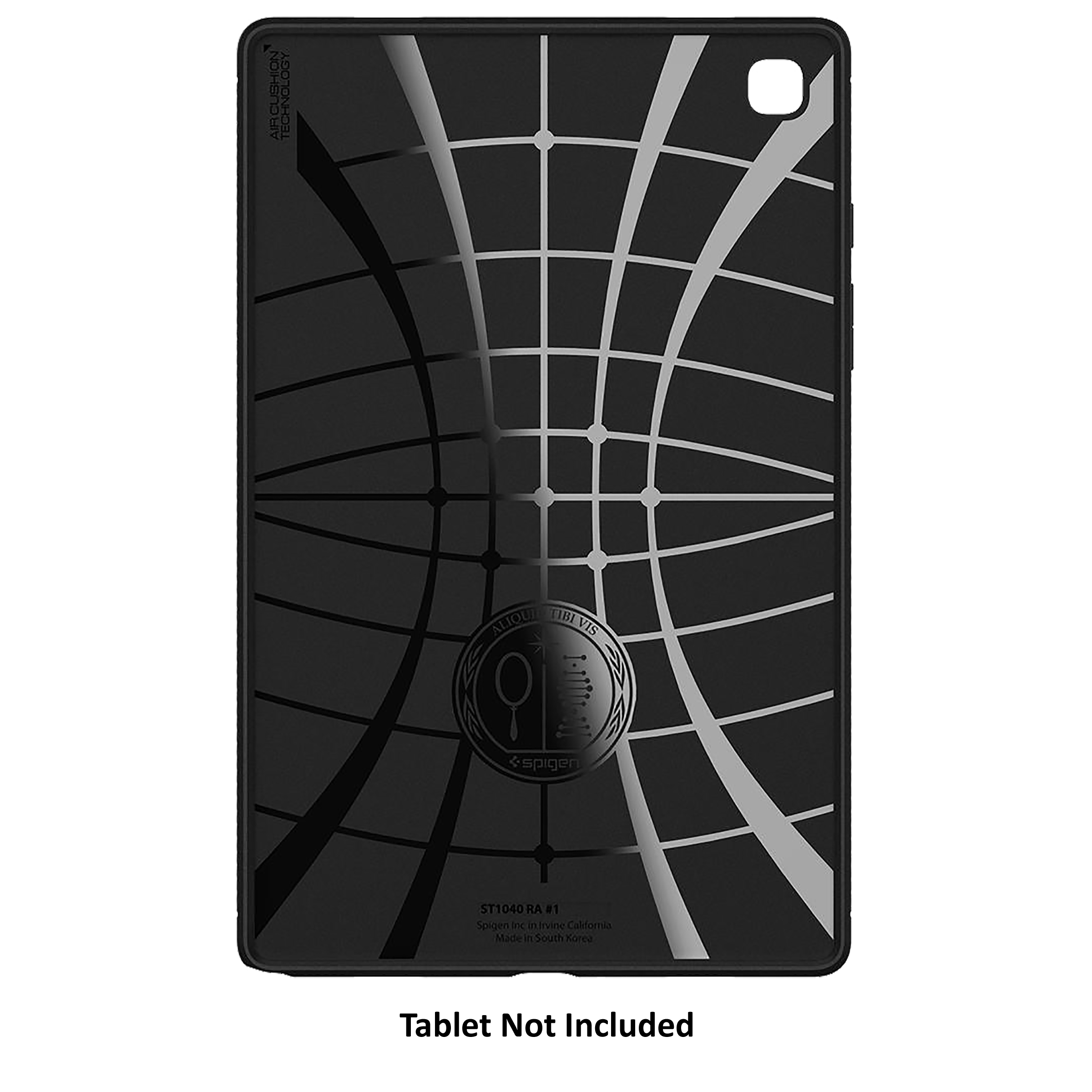 spigen Rugged Armor TPU Back Cover for SAMSUNG Galaxy Tab A7 (Wireless Charging Compatible, Matte Black)_4
