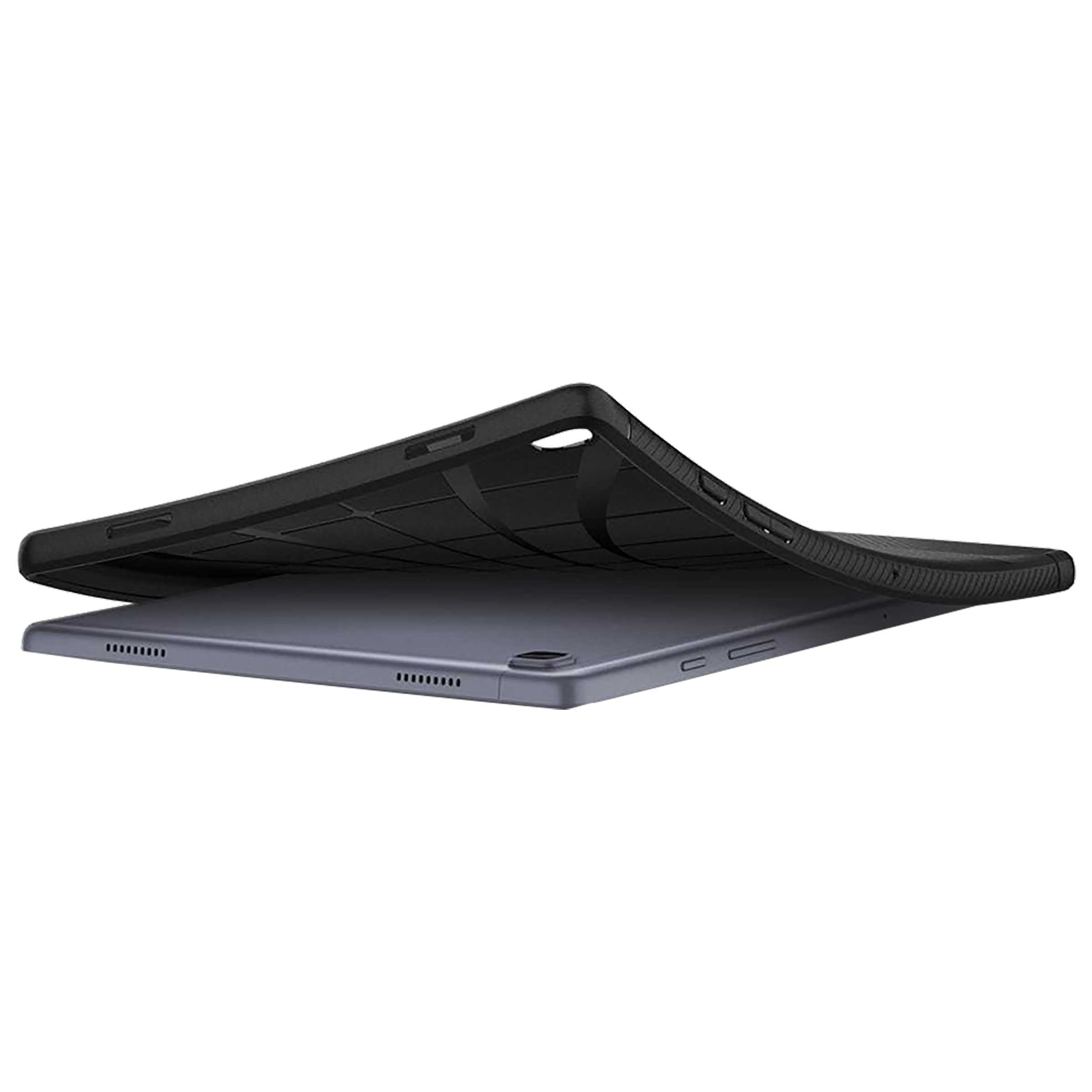 spigen Rugged Armor TPU Back Cover for SAMSUNG Galaxy Tab A7 (Wireless Charging Compatible, Matte Black)_9