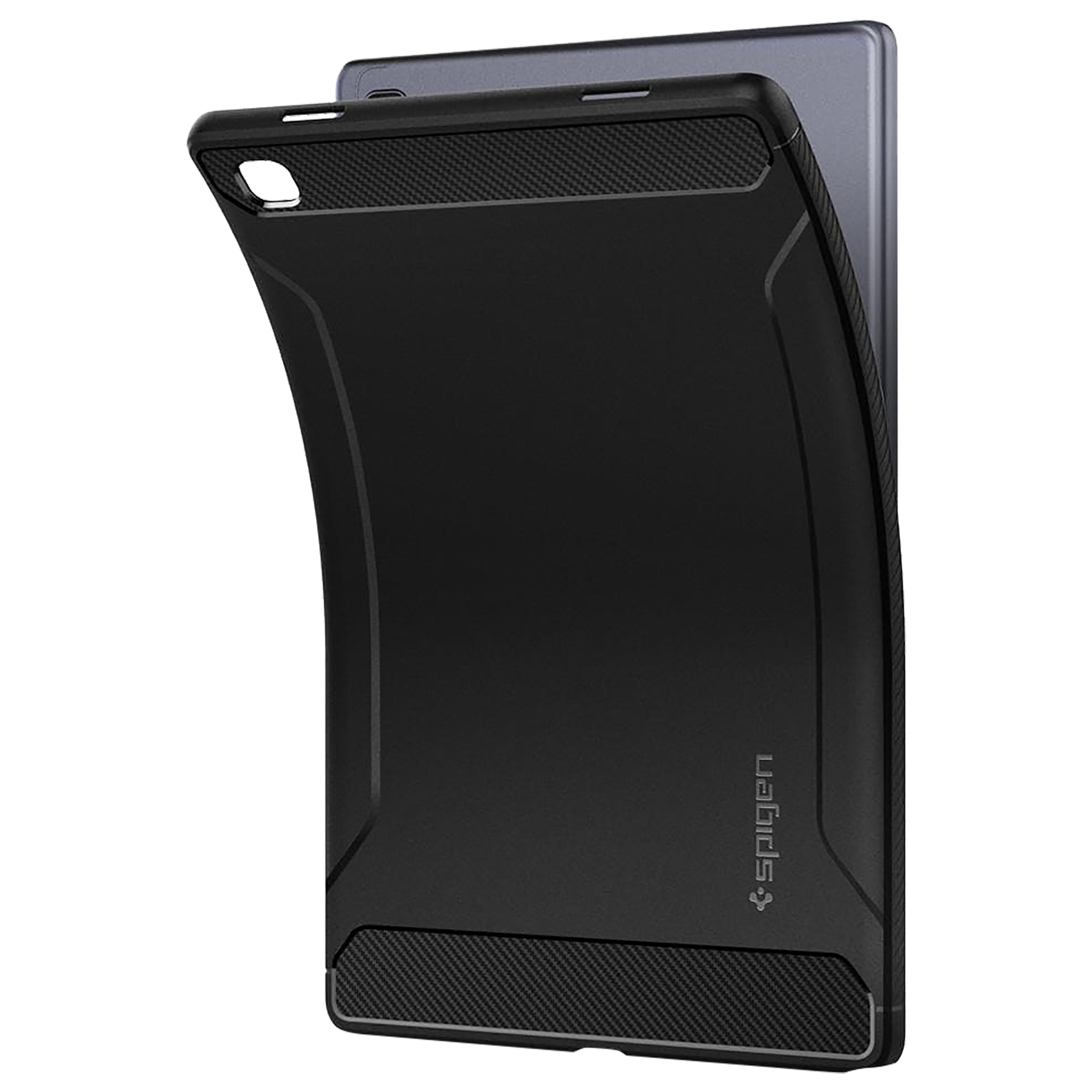 spigen Rugged Armor TPU Back Cover for SAMSUNG Galaxy Tab A7 (Wireless Charging Compatible, Matte Black)_10