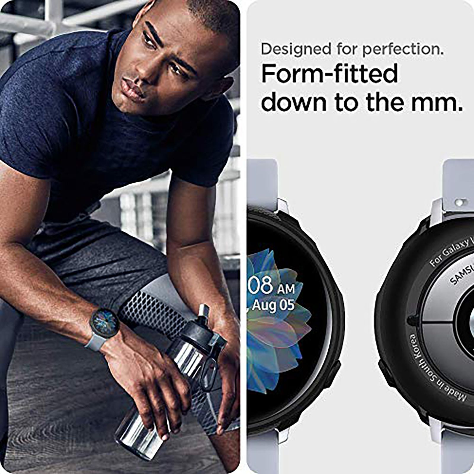 Spigen Liquid Air TPU Case for SAMSUNG Galaxy Watch Active 2 (40mm) (Shock-Absorbent Layer, Matte Black) Spigen Liquid Air TPU Case for SAMSUNG Galaxy Watch Active 2 (40mm) (Shock-Absorbent Layer, Matte Black)_9