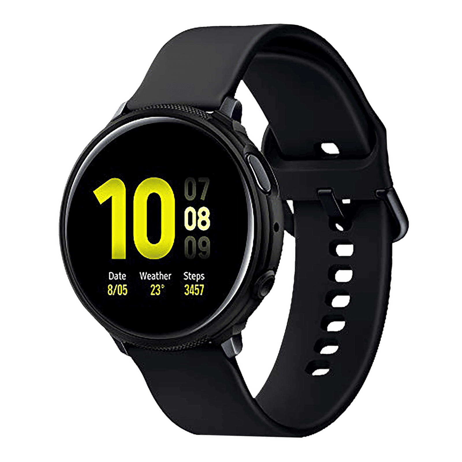 Spigen Liquid Air TPU Case for SAMSUNG Galaxy Watch Active 2 (44mm) (Shock-Absorbent Layer, Matte Black)_1