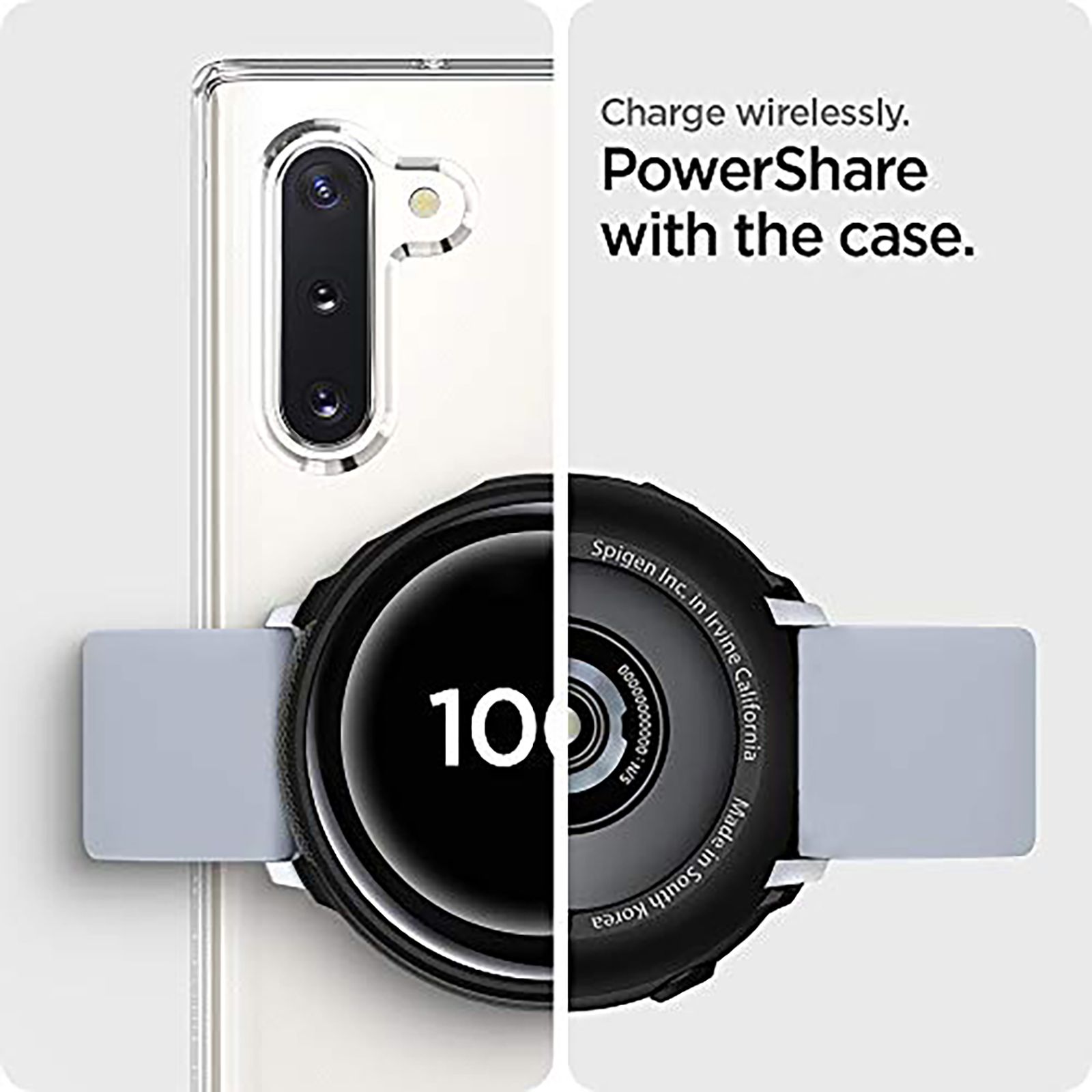 Spigen Liquid Air TPU Case for SAMSUNG Galaxy Watch Active 2 (44mm) (Shock-Absorbent Layer, Matte Black)_12