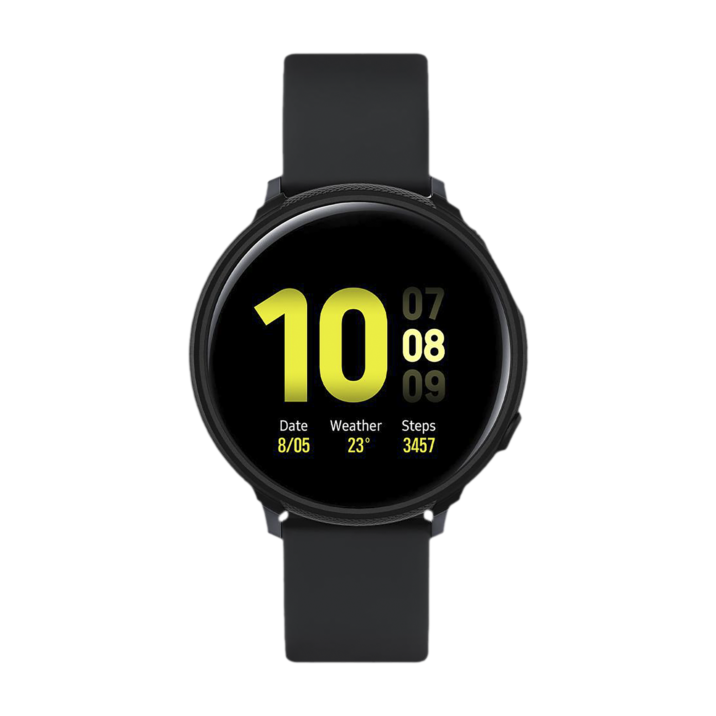 Spigen Liquid Air TPU Case for SAMSUNG Galaxy Watch Active 2 (44mm) (Shock-Absorbent Layer, Matte Black)_3