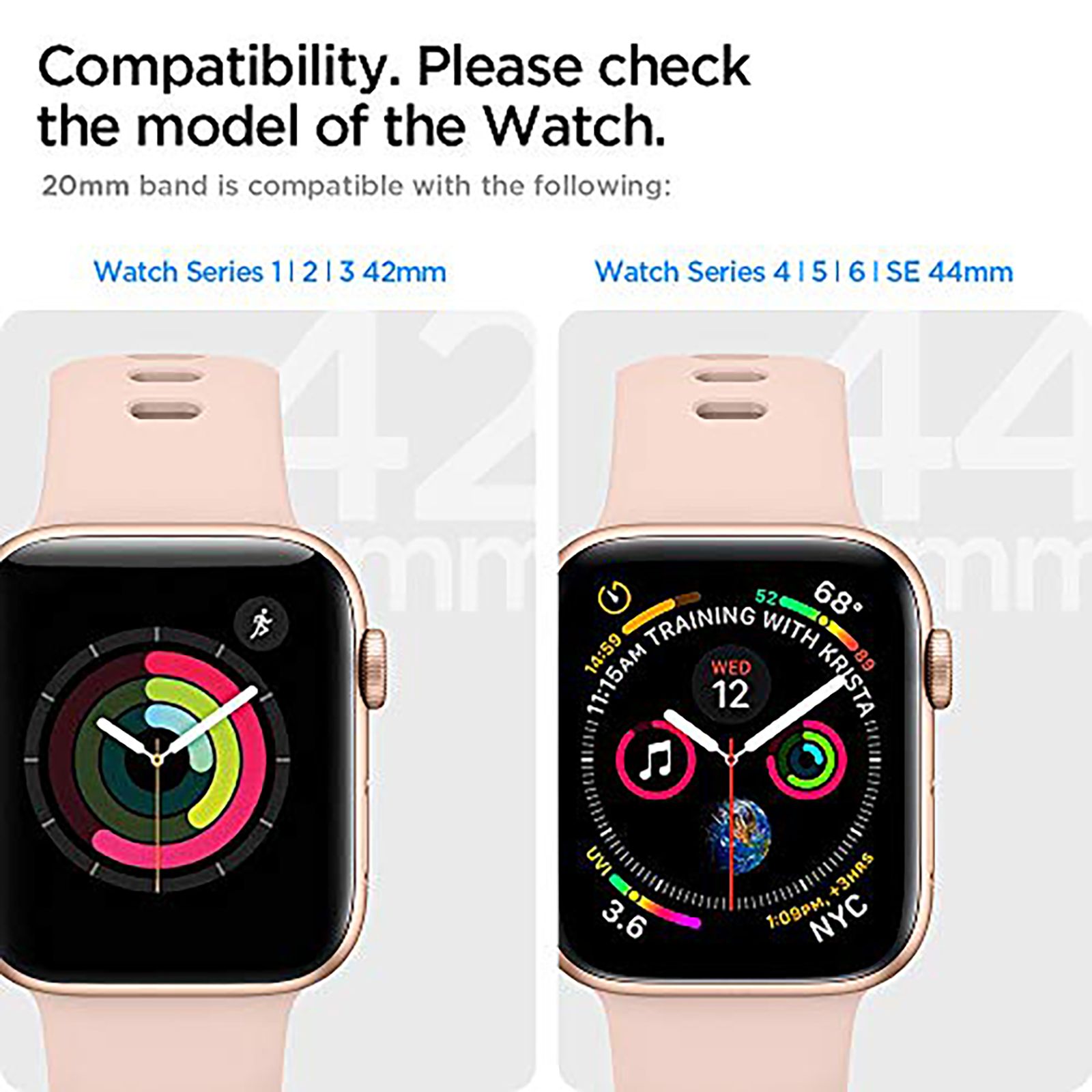 Spigen Silicone Band for Apple Watch Series Ultra, SE 2, SE, 8, 7, 6, 5, 4, 3, 2 & 1 (49mm / 45mm / 44mm / 42mm) (Adjustable Length, Rose Gold) Spigen Silicone Band for Apple Watch Series Ultra, SE 2, SE, 8, 7, 6, 5, 4, 3, 2 & 1 (49mm / 45mm / 44mm / 42mm) (Adjustable Length, Rose Gold)_13