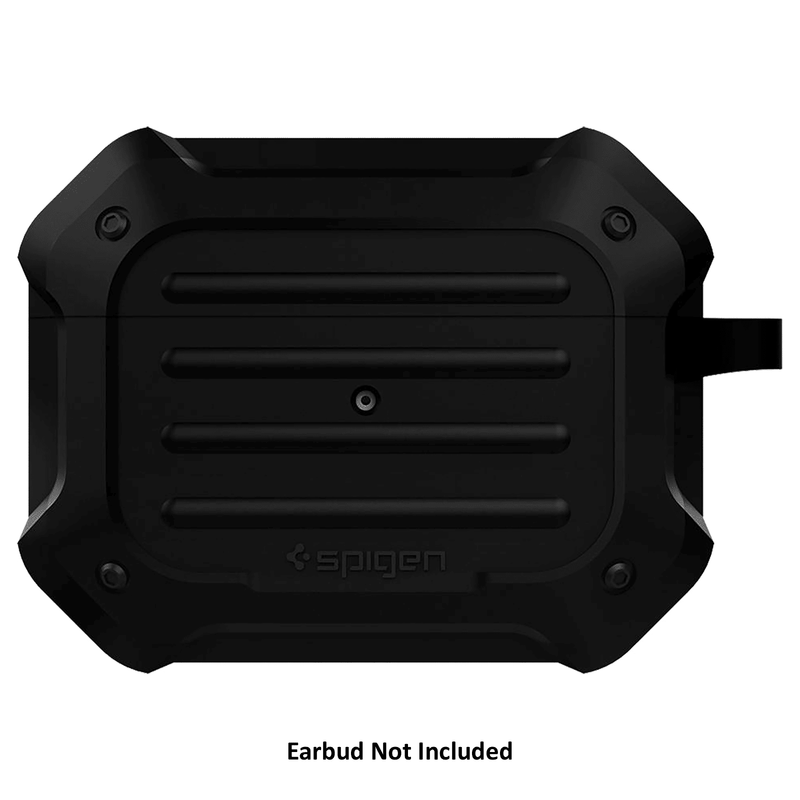 spigen Tough Armor Silicone Full Cover Case For AirPods Pro (Key Ring For Easy Portability, ASD00537, Black) spigen Tough Armor Silicone Full Cover Case For AirPods Pro (Key Ring For Easy Portability, ASD00537, Black)_2