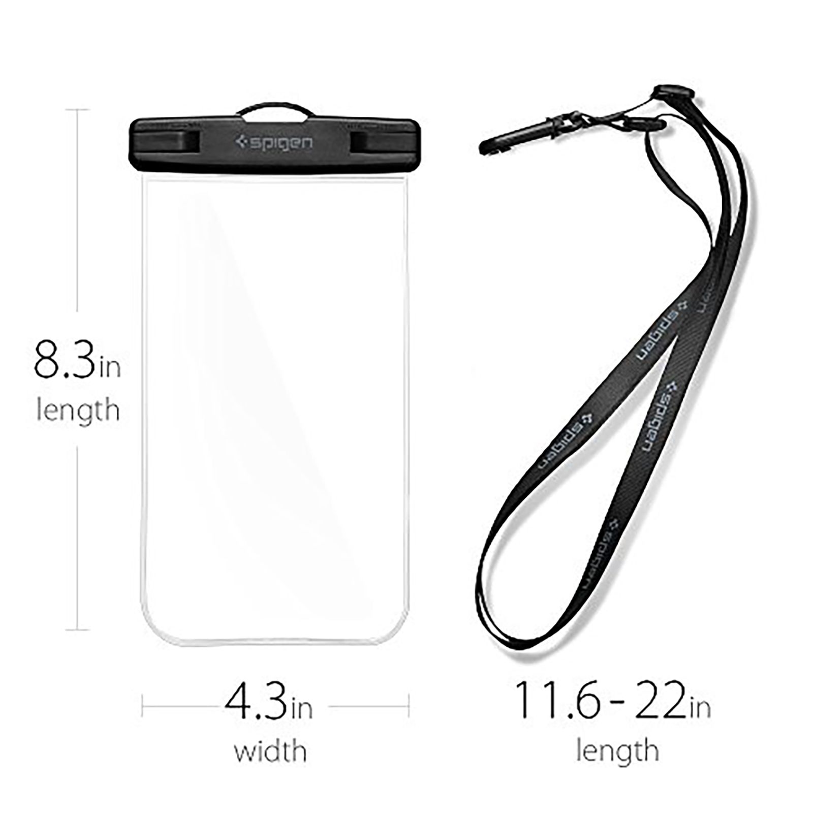 spigen TPU Full Cover Case For Universal Mobiles (IPX8 Certified Waterproof, Crystal Clear) spigen TPU Full Cover Case For Universal Mobiles (IPX8 Certified Waterproof, Crystal Clear)_6