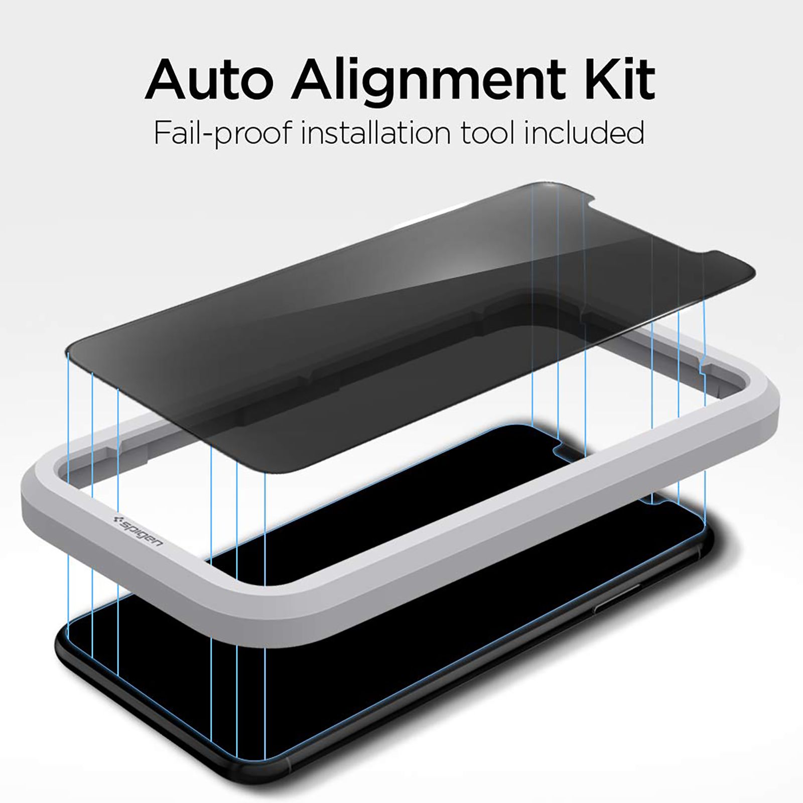spigen GlastR Align Master Tempered Glass for Apple iPhone 11, XR (Anti Fingerprint) spigen GlastR Align Master Tempered Glass for Apple iPhone 11, XR (Anti Fingerprint)_5