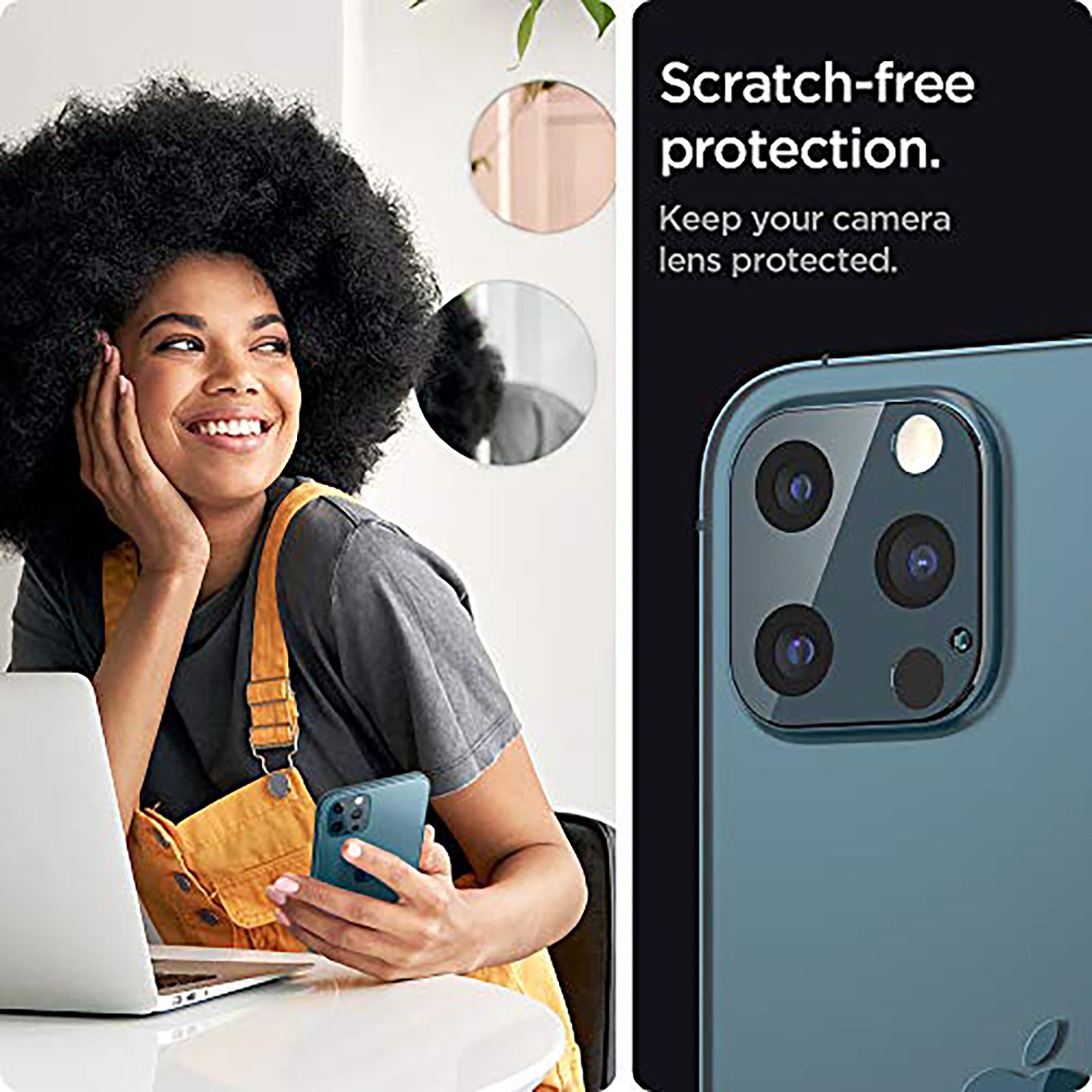 spigen Glas.tR Optik Camera Lens Protector For iPhone 12 Pro (Edge To Edge Protection, AGL02460, Blue) spigen Glas.tR Optik Camera Lens Protector For iPhone 12 Pro (Edge To Edge Protection, AGL02460, Blue)_5
