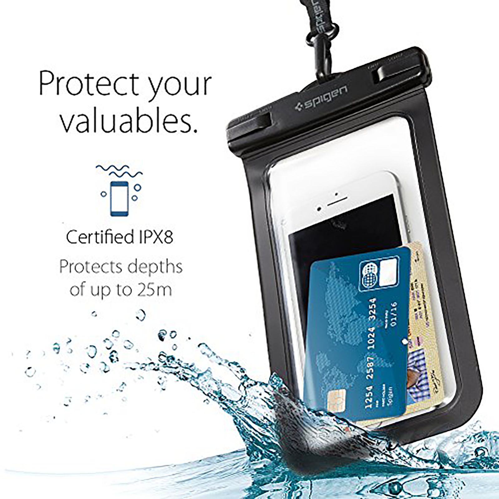 spigen Hard Polycarbonate & Plastic Case Cover for SAMSUNG Note 10 Plus, Galaxy S 10 Plus / Apple iPhone 8, X, 11 Pro Max / Google Pixel 4 XL (Waterproof, Black) spigen Hard Polycarbonate & Plastic Case Cover for SAMSUNG Note 10 Plus, Galaxy S 10 Plus / Apple iPhone 8, X, 11 Pro Max / Google Pixel 4 XL (Waterproof, Black)_5
