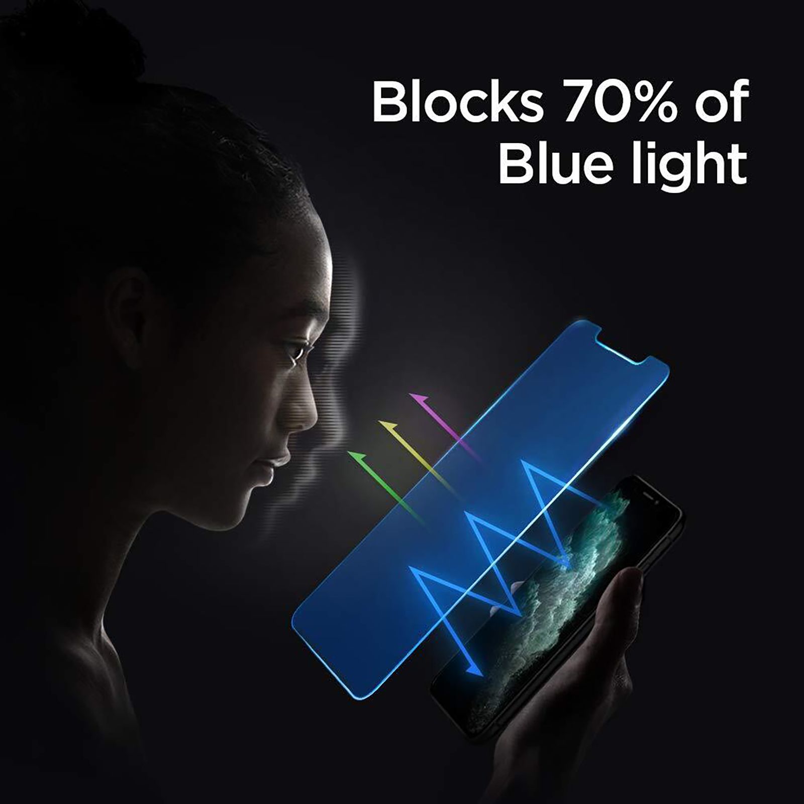 spigen GlastR EZ Fit Tempered Glass for Apple iPhone 12 Pro Max (Anti Blue Light Technology) spigen GlastR EZ Fit Tempered Glass for Apple iPhone 12 Pro Max (Anti Blue Light Technology)_7