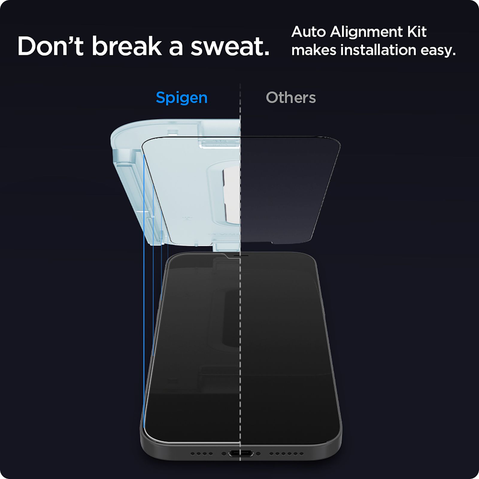 spigen GlastR EZ Fit Tempered Glass for Apple iPhone 12 Pro Max (Anti Blue Light Technology) spigen GlastR EZ Fit Tempered Glass for Apple iPhone 12 Pro Max (Anti Blue Light Technology)_9